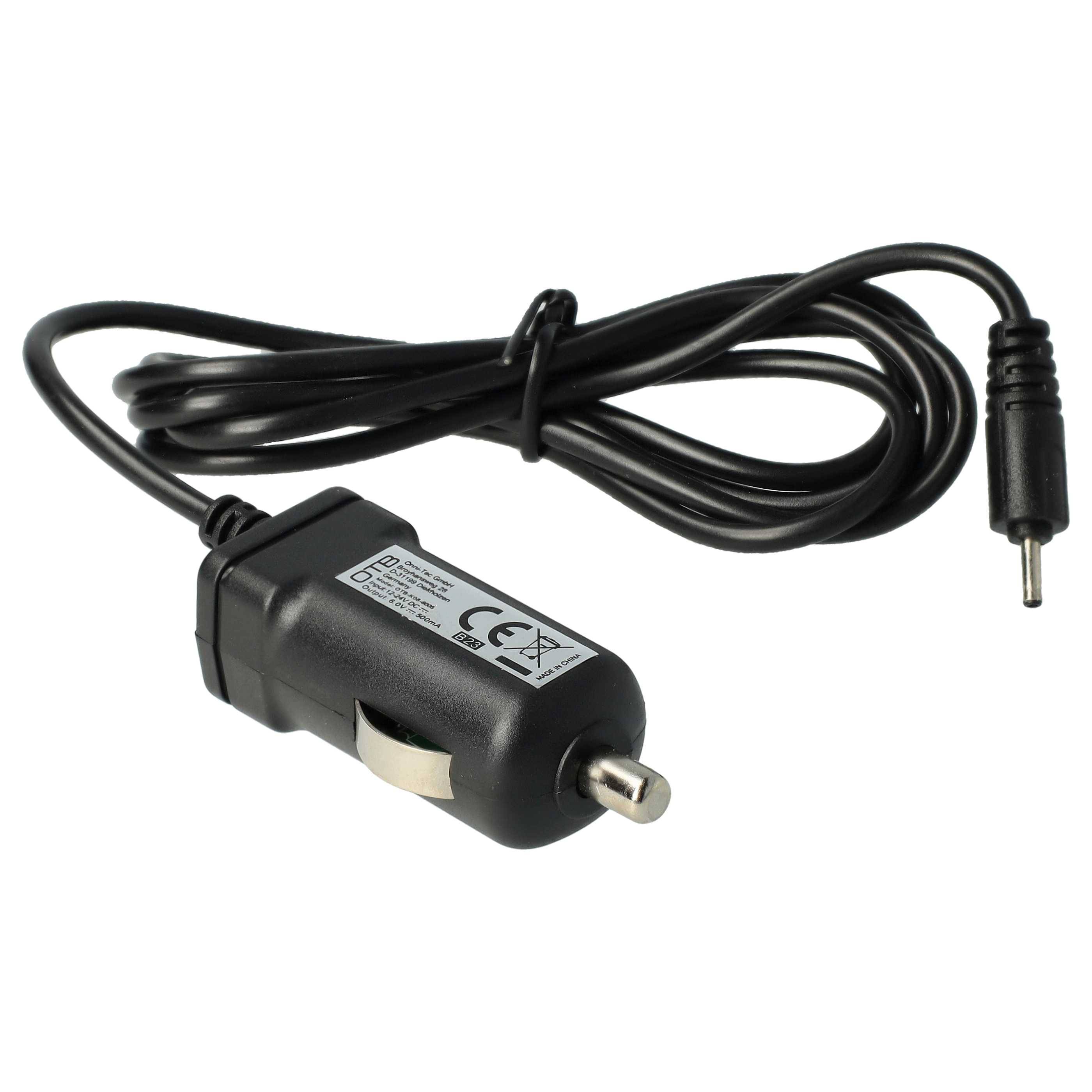 vhbw Kfz-Ladekabel kompatibel mit Nokia N73, N800 internet Tablet, N81, N78, N79, N80, N76 Handy - 12V/24V Ladegerät