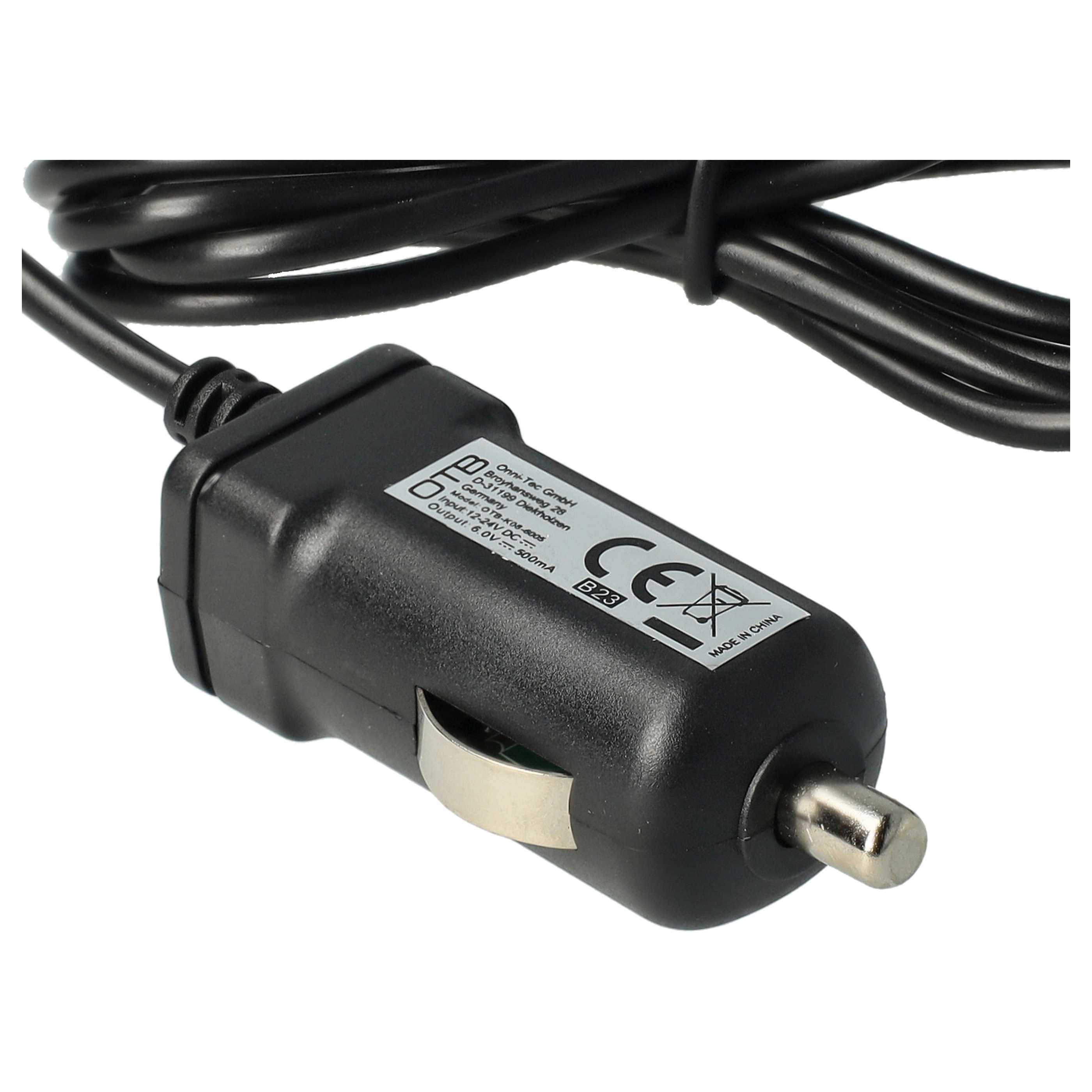 vhbw Kfz-Ladekabel kompatibel mit Nokia BH-201, 8800 sirocco Edition, BH-105, BH-200 Handy - 12V/24V Ladegerät