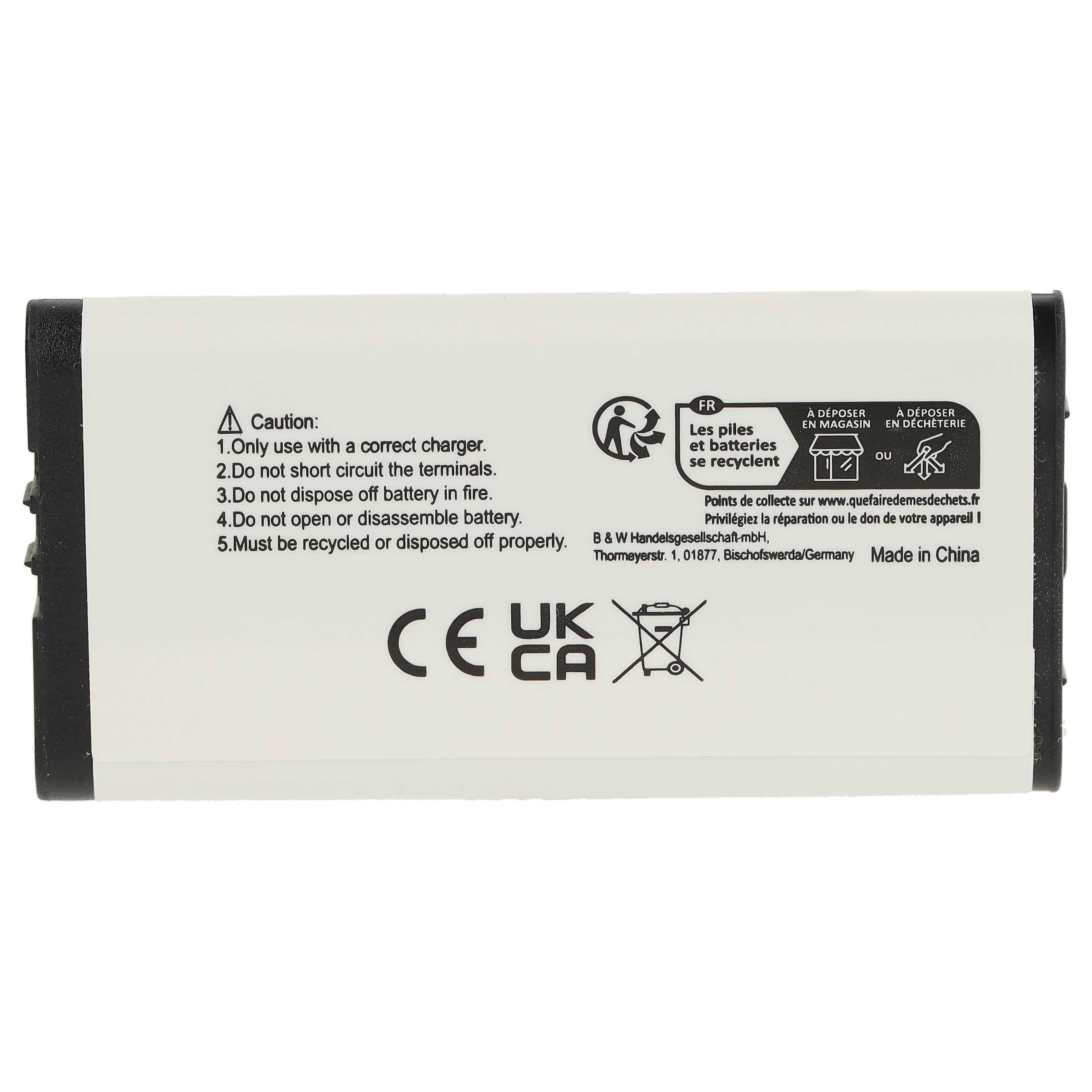 vhbw Akku Ersatz für Nintendo C/TWL-A-BP, TWL-001, TWL-003, BOAMK01 für Spielekonsole (840 mAh, 3,7 V, Li-Ion)