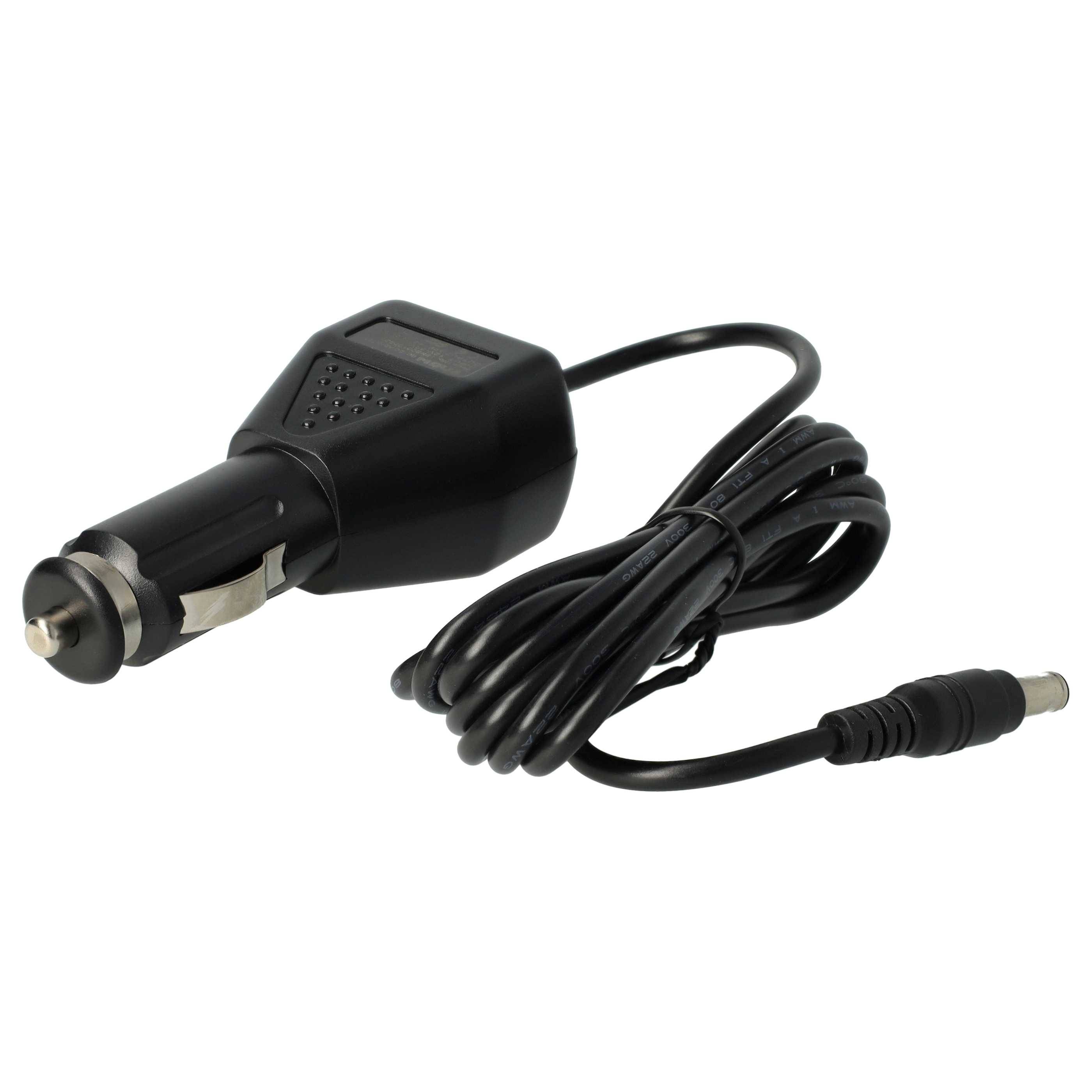 vhbw KFZ-Ladekabel kompatibel mit Samsung 300V5A, E152, E172, E271, E272, E352, M60, M70, E251 Notebook - 12V Ladegerät Schwarz 2,1 A