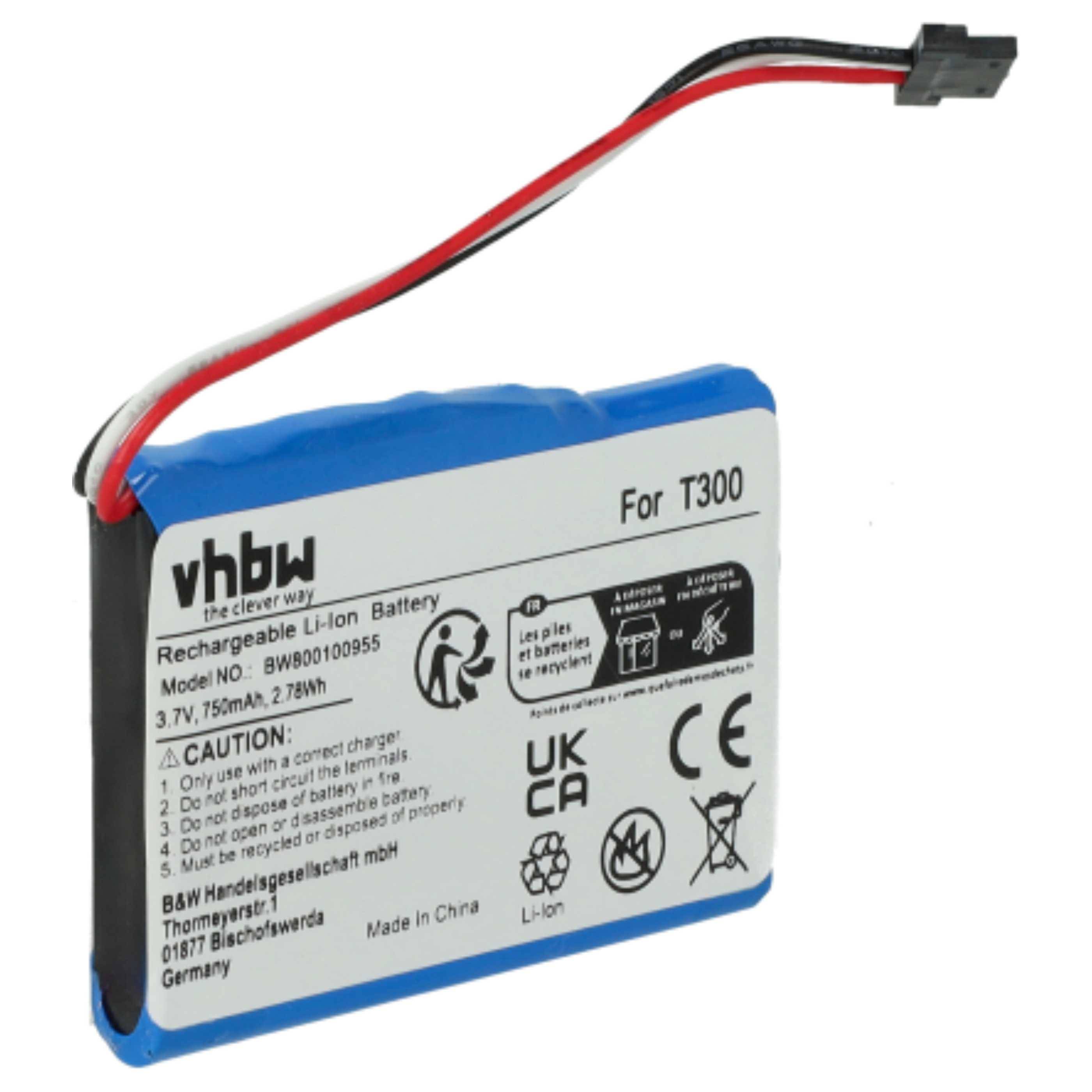 Wiederaufladbare Li-Ionen-Batterie mit der Bezeichnung „For T300