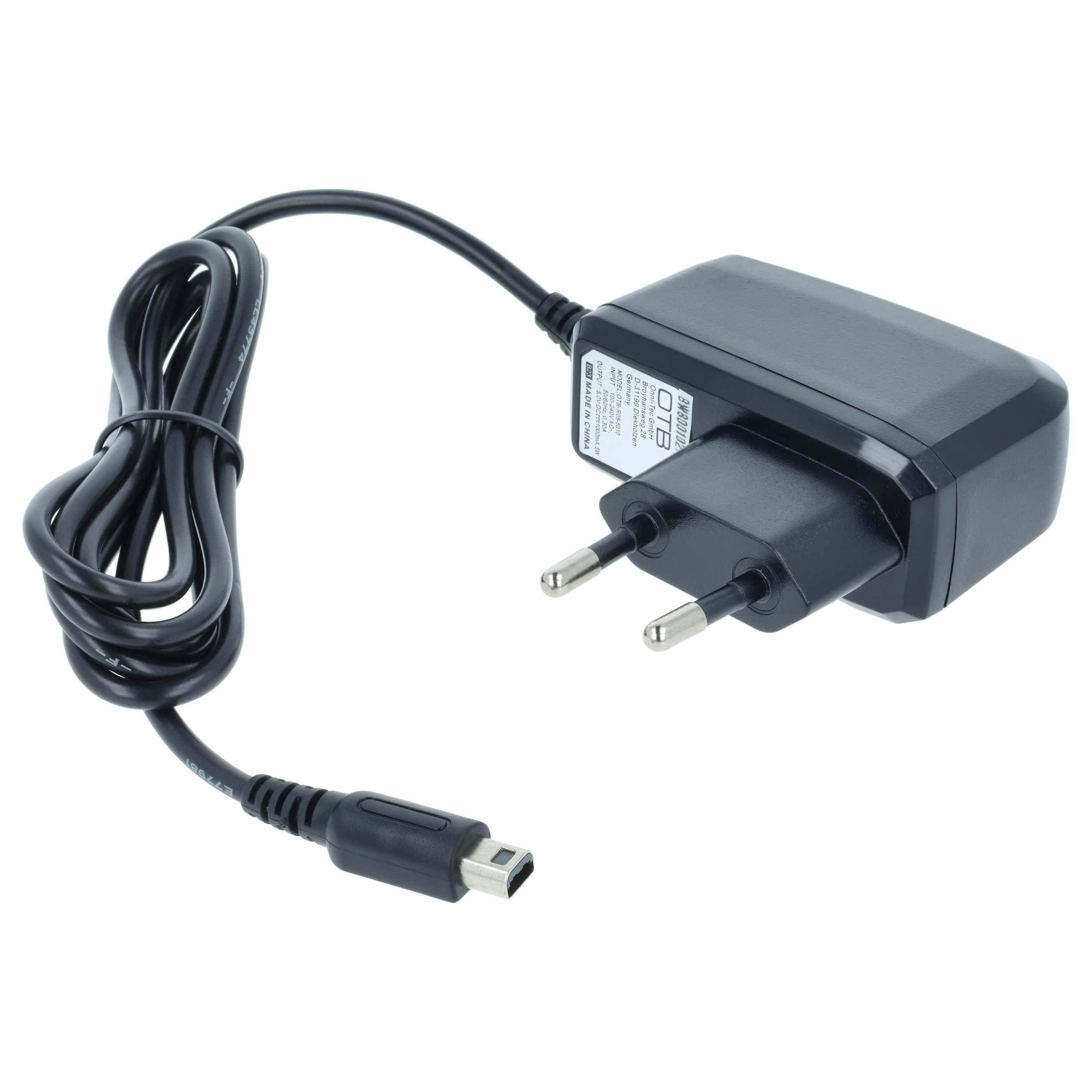 vhbw Ladegerät kompatibel mit Nintendo 3DS, DSi XL, DSi Spielekonsole - Ladekabel