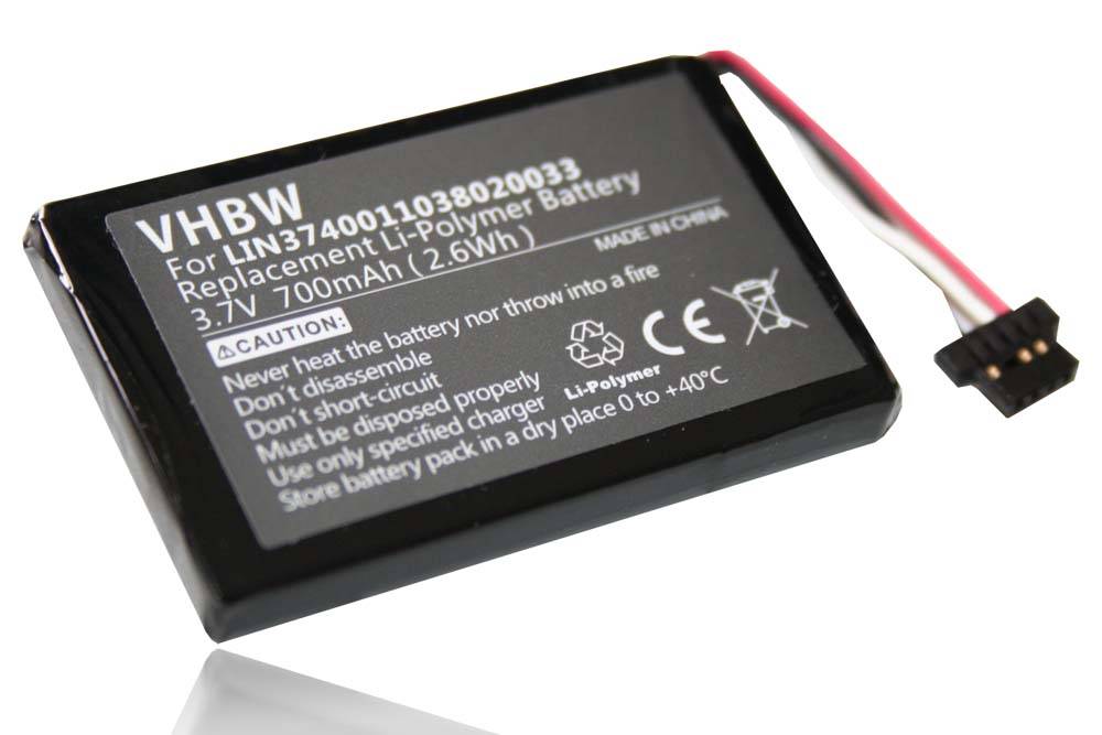 vhbw Akku kompatibel mit Navigon 20 Plus, 20 Easy GPS Navigation Navi (700 mAh, 3,7 V, Li-Polymer)