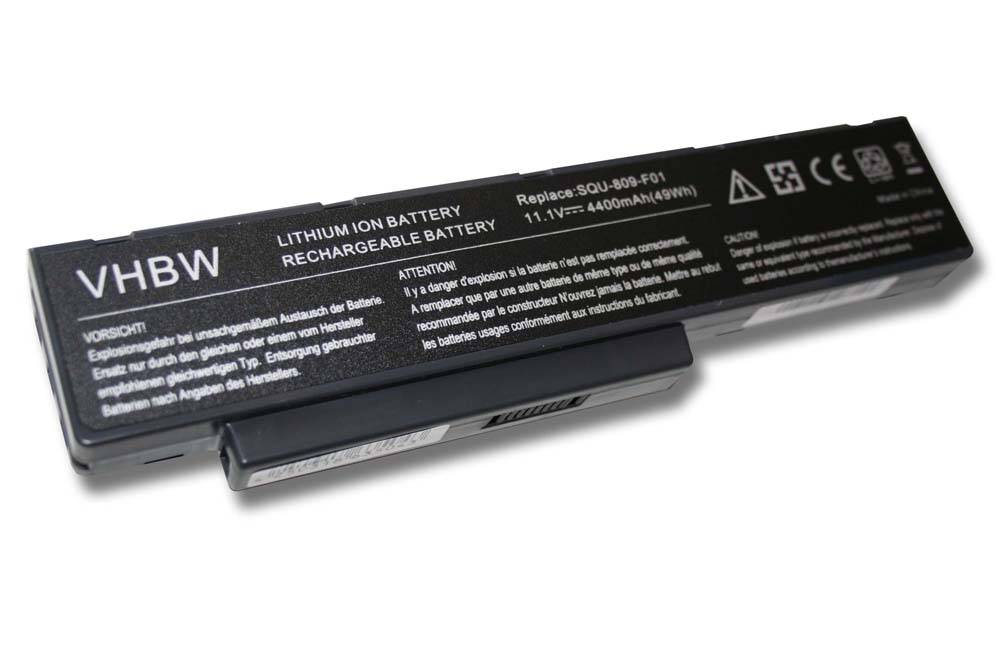 vhbw Akku kompatibel mit Fujitsu-Siemens Amilo Li3710, Pi3660, Pi3560, Li3910 Notebook (4400 mAh, 11,1 V, Li-Ion)