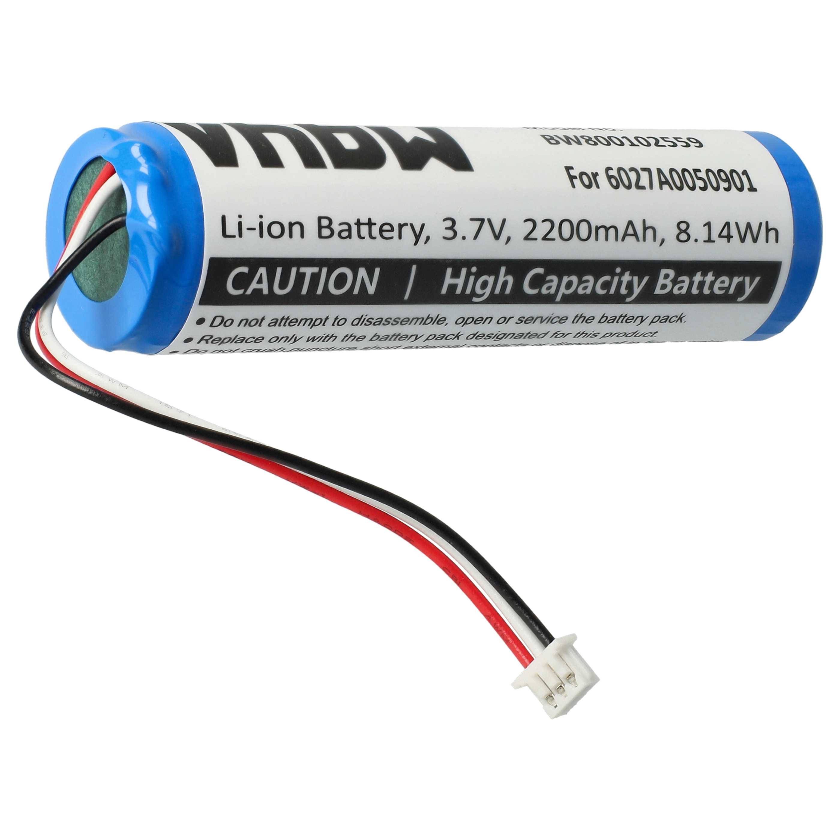 vhbw Akku kompatibel mit TomTom 4GC01, Rider, 4K00.13, 4K00.001, Rider 4GD00, Urban Rider GPS Navigation Navi (2200 mAh, 3,7 V, Li-Ion)