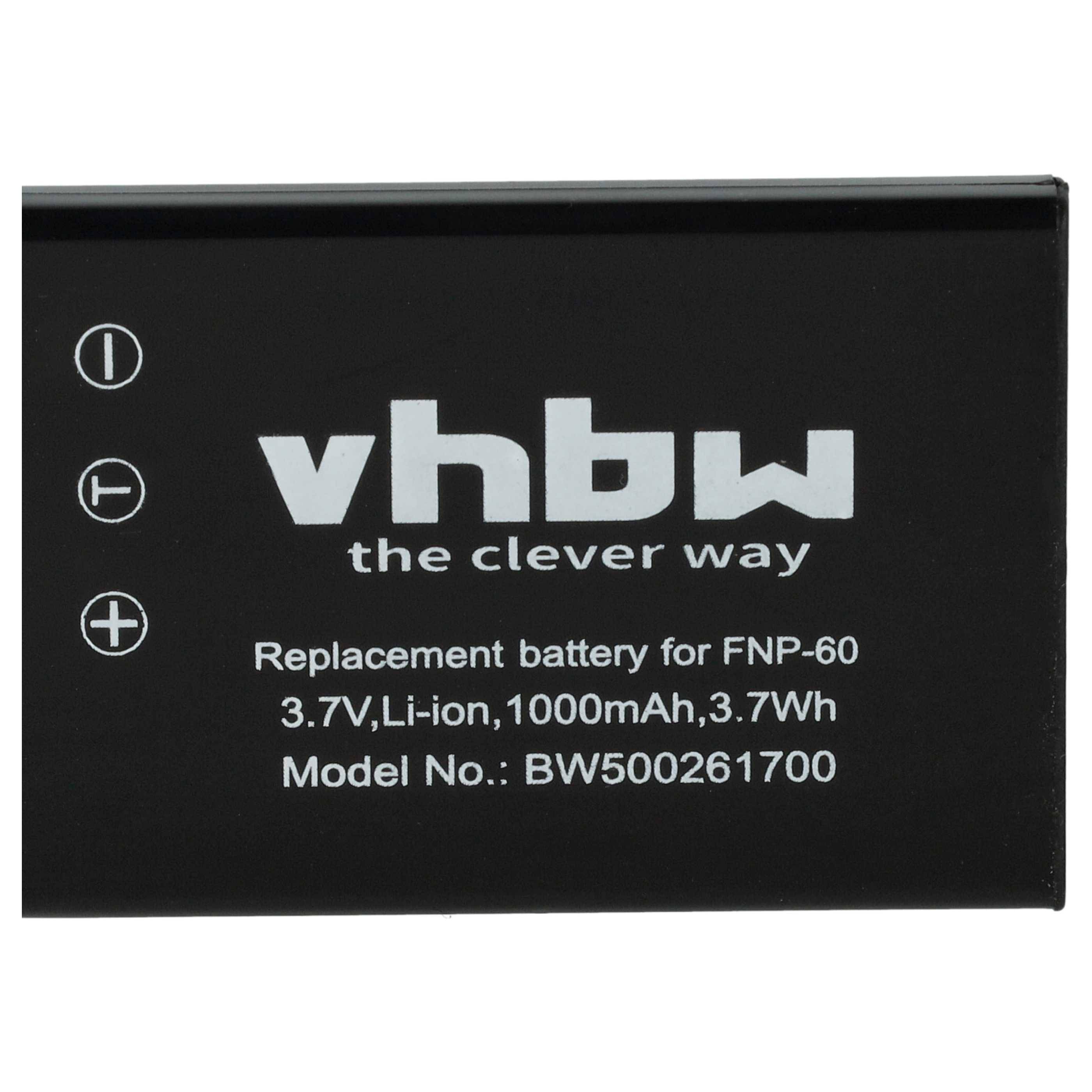 vhbw 3x Akku Ersatz für HP L1812A, Q2232-80001, A1812A, R07 für Kamera (1000 mAh, 3,6 V, Li-Ion)
