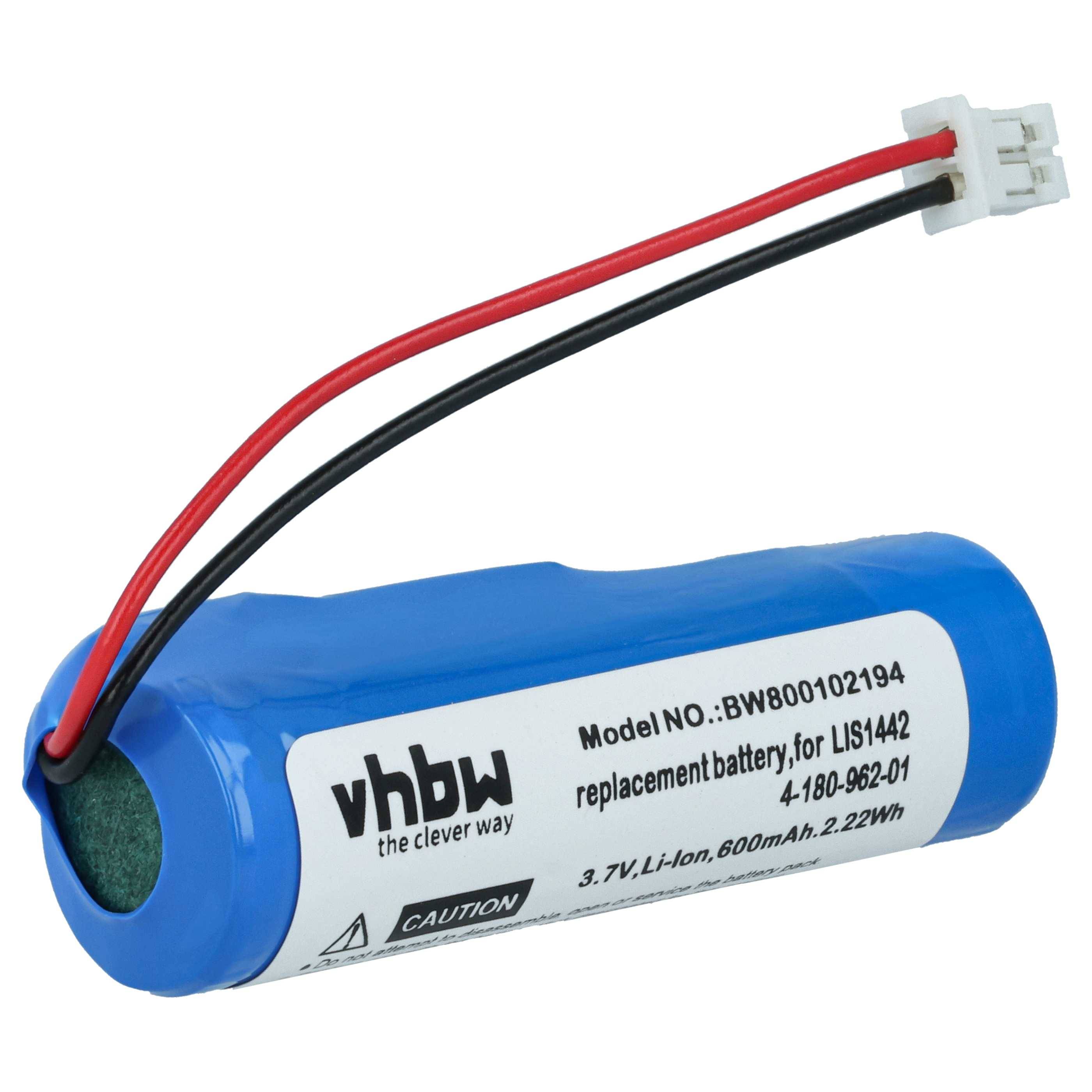 vhbw Akku kompatibel mit Sony Playstation PS3 & PS4 Move Navigation Controller CECH-ZCS1E - Ersatz für LIS1442, 4-180-962-01 - (Li-Ion, 600mAh