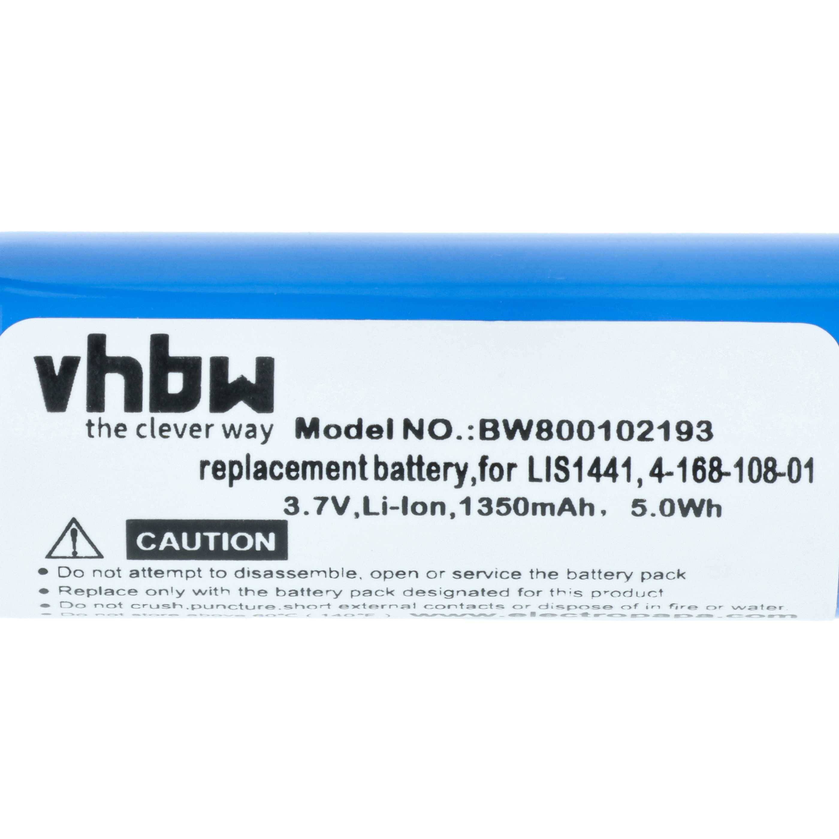 vhbw Akku kompatibel mit Sony Playstation PS3 & PS4 Move Motion Controller CECH-ZCM1E - Ersatz für LIS1441, LIP1450, 4-168-108-1 - (Li-Ion, 1350mAh