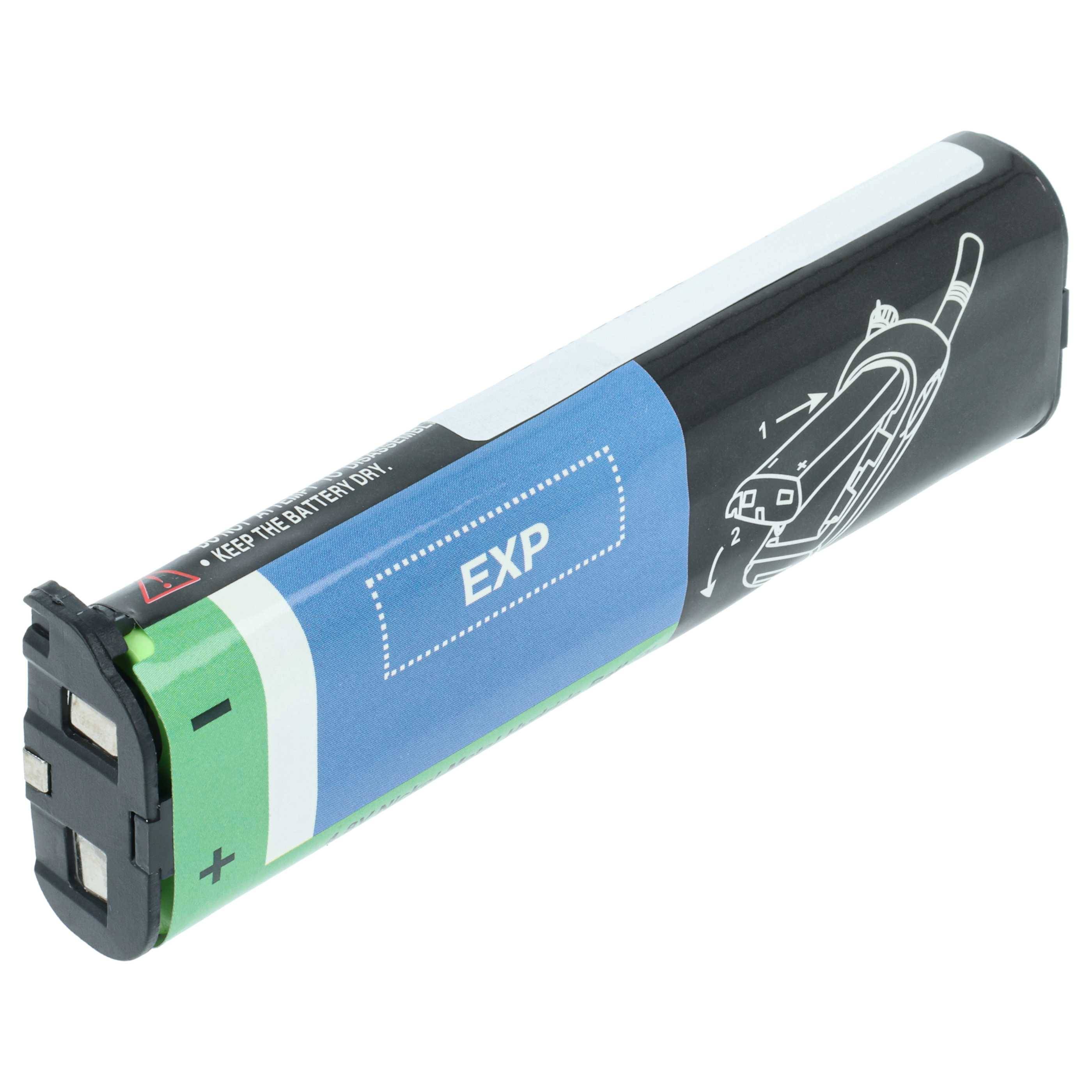 vhbw 2x Akku Ersatz für Motorola NNTN4190, NTN8657, NTN8970A, NNTN4190A, NNTN4190AR für Funkgerät, Walkie Talkie (1200 mAh, 4,8 V, NiMH)
