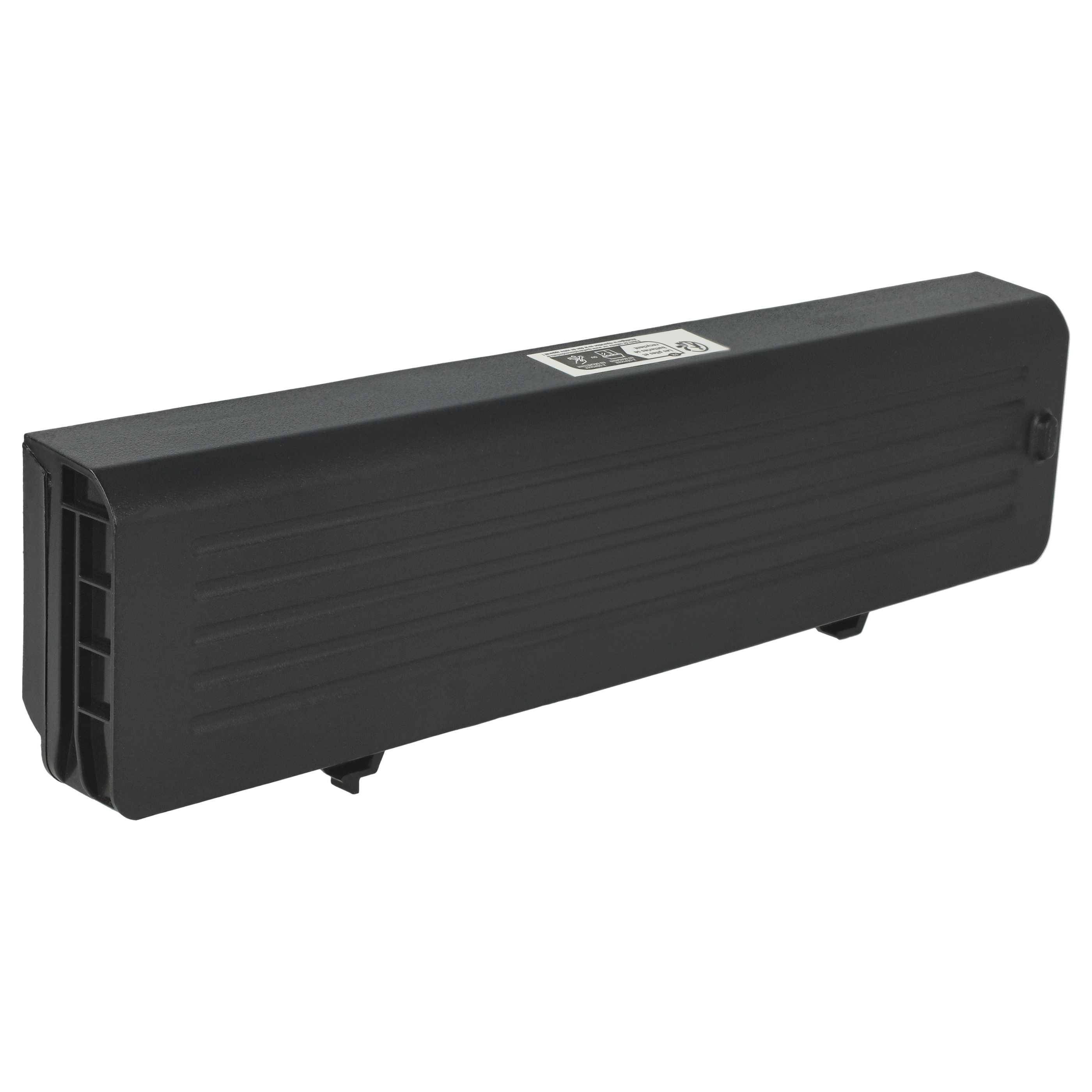 Ein langes, schwarzes rechteckiges Akustikpaneel mit gerillten Oberflächen und einem Etikett oben, verwendet zur Schallabsorption in Studios oder Veranstaltungsorten.