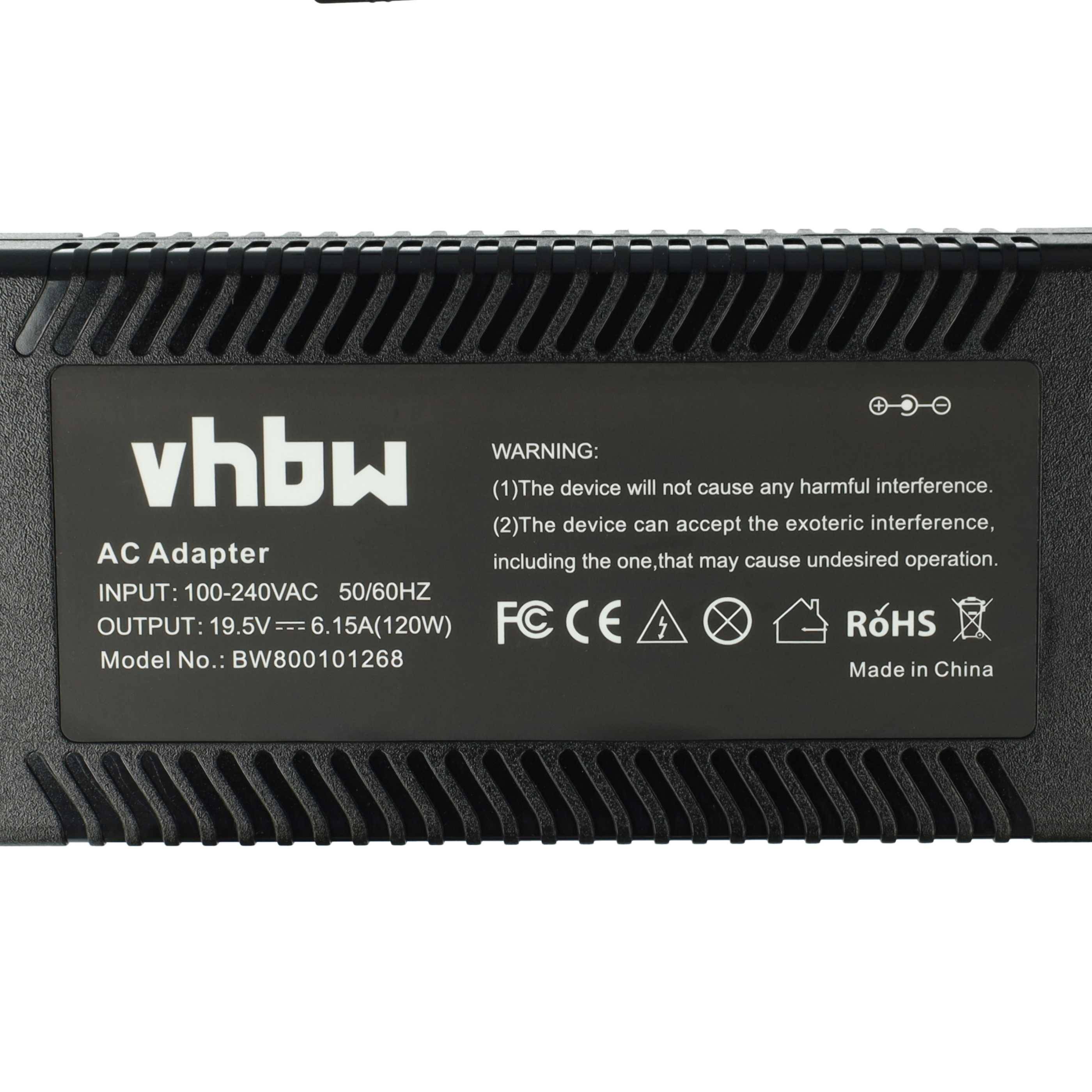 vhbw 1x Netzteil kompatibel mit Sony Vaio PCG-GRT715, PCG-GRT700, PCG-GRT270ZP21 Notebook - 19,5 cm, 120 W