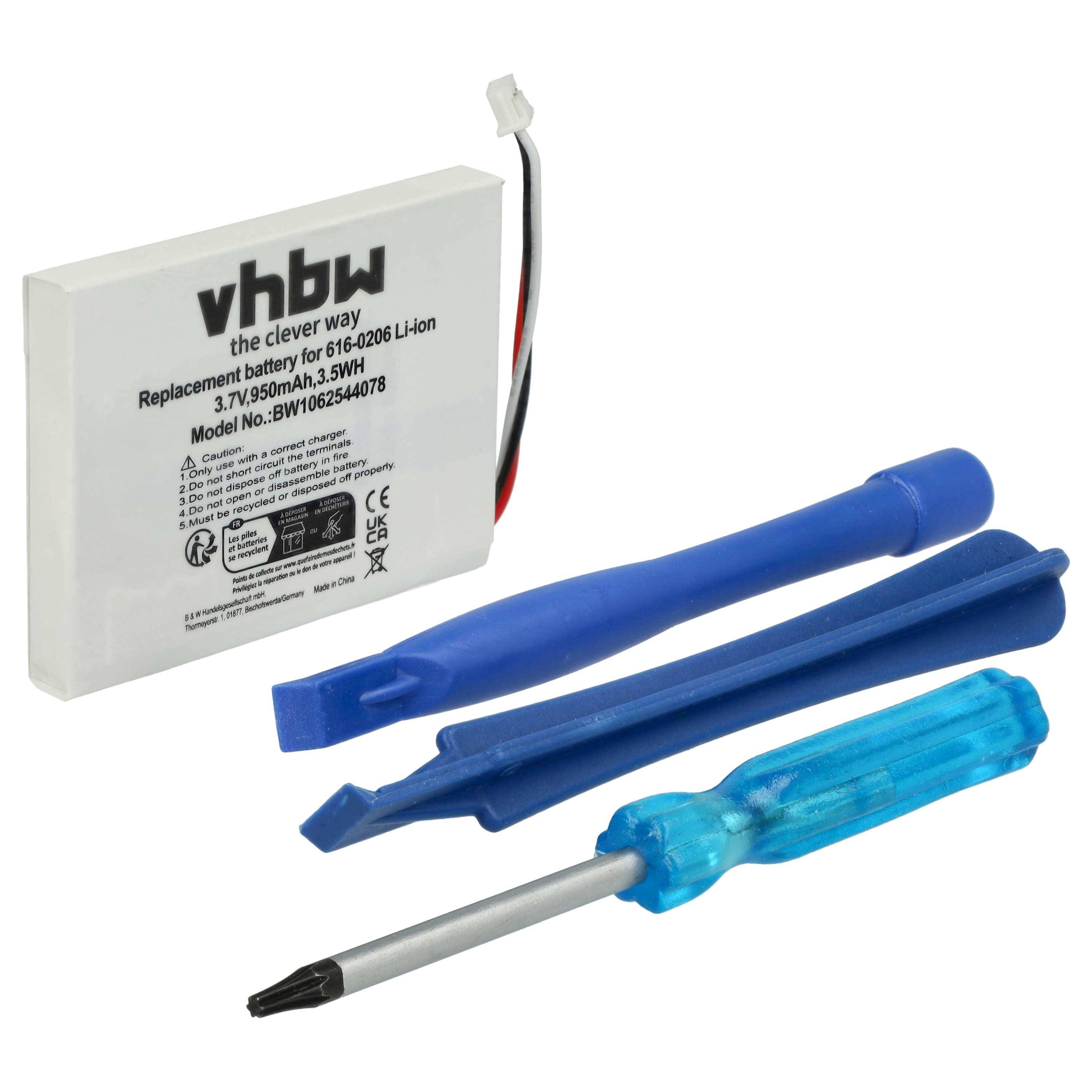 vhbw Akku kompatibel mit Apple iPod Photo M9829CH/A, M9829DK/A, M9586ZV/A, M9829B/A MP3-Player Musik Player (900 mAh, 3,7 V, Li-Ion)