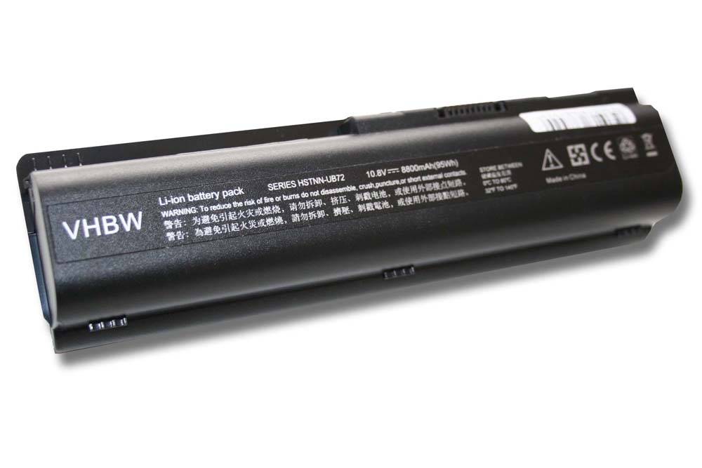 vhbw Akku kompatibel mit HP Pavilion dv6-1135ei, dv6-1135ek, dv6-1135tx, dv6-1135et, dv6-1135ez Notebook (8800 mAh, 10,8 V, Li-Ion)