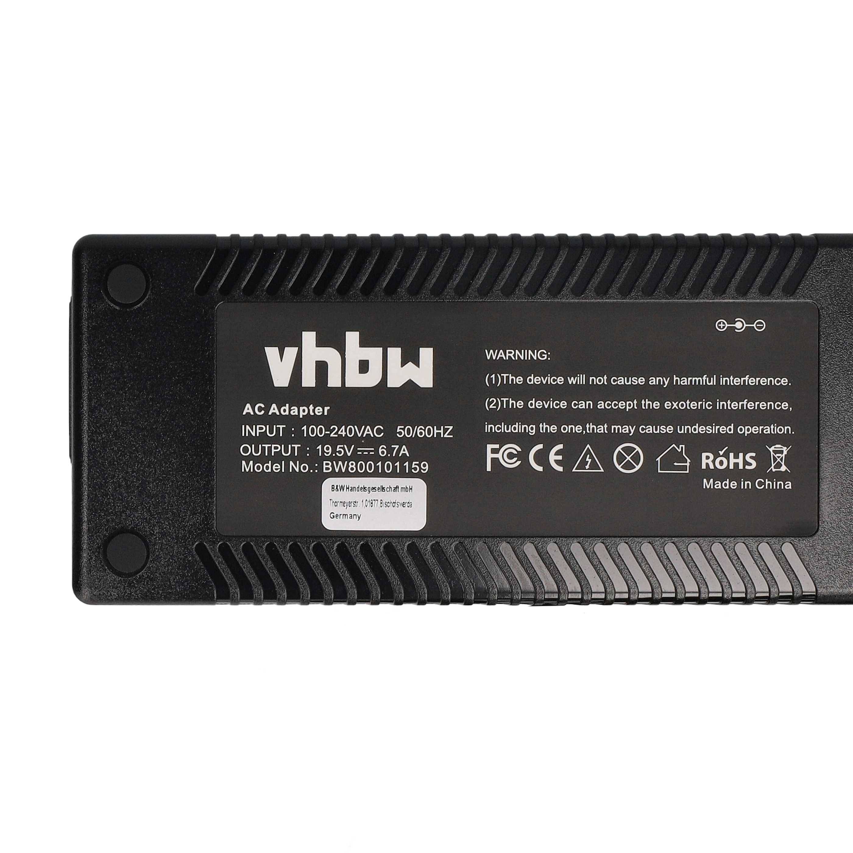 vhbw Netzteil kompatibel mit Dell Vostro 1500, 1710, 1700, 90, 1510, 1310, 1000, 1400 Notebook - 200 cm, 131 W