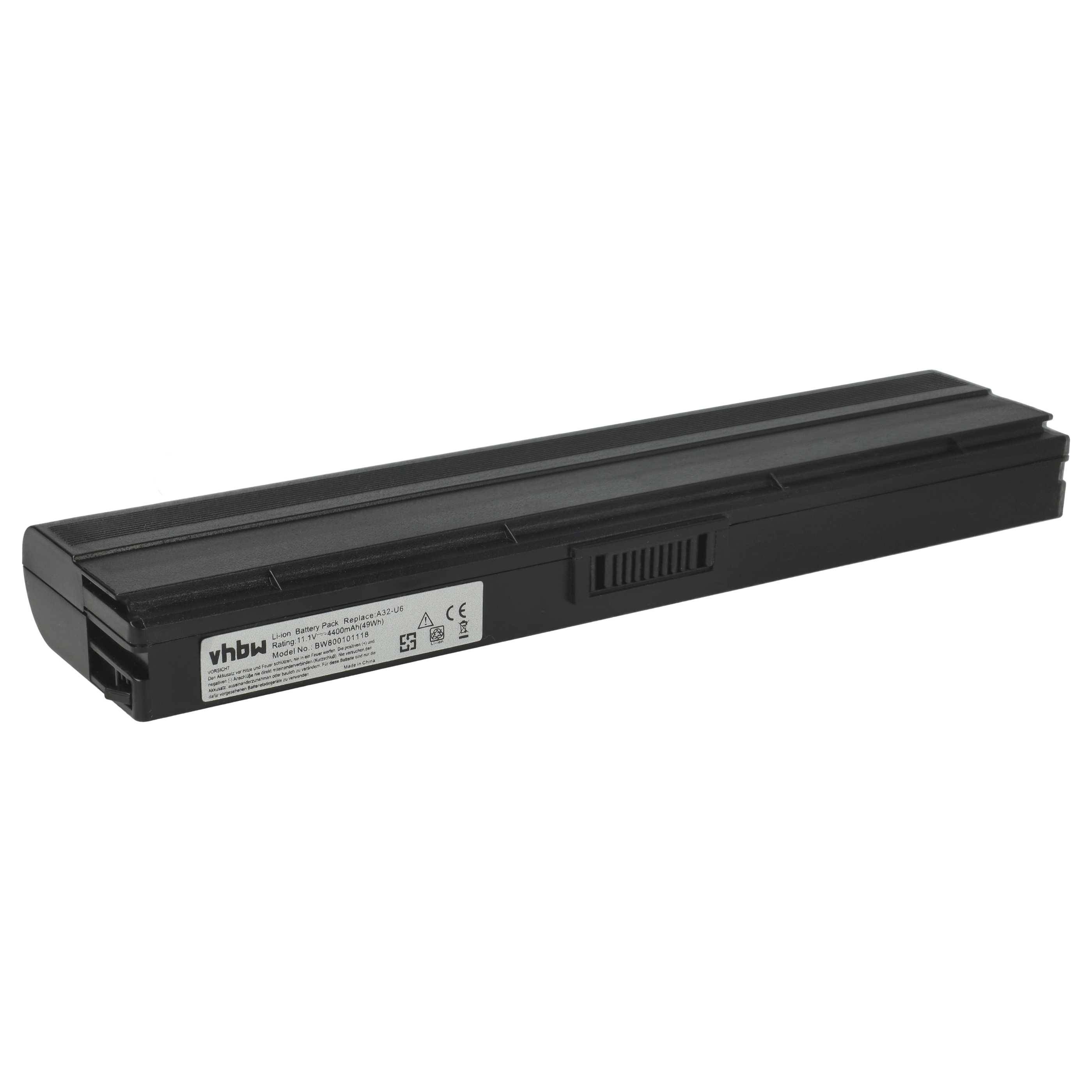 vhbw Akku Ersatz für Asus 90-NFD2B2000T, 90-ND81B2000T, 90-ND81B1000T, 90-ND81B3000T für Notebook (4400 mAh, 11,1 V, Li-Ion)