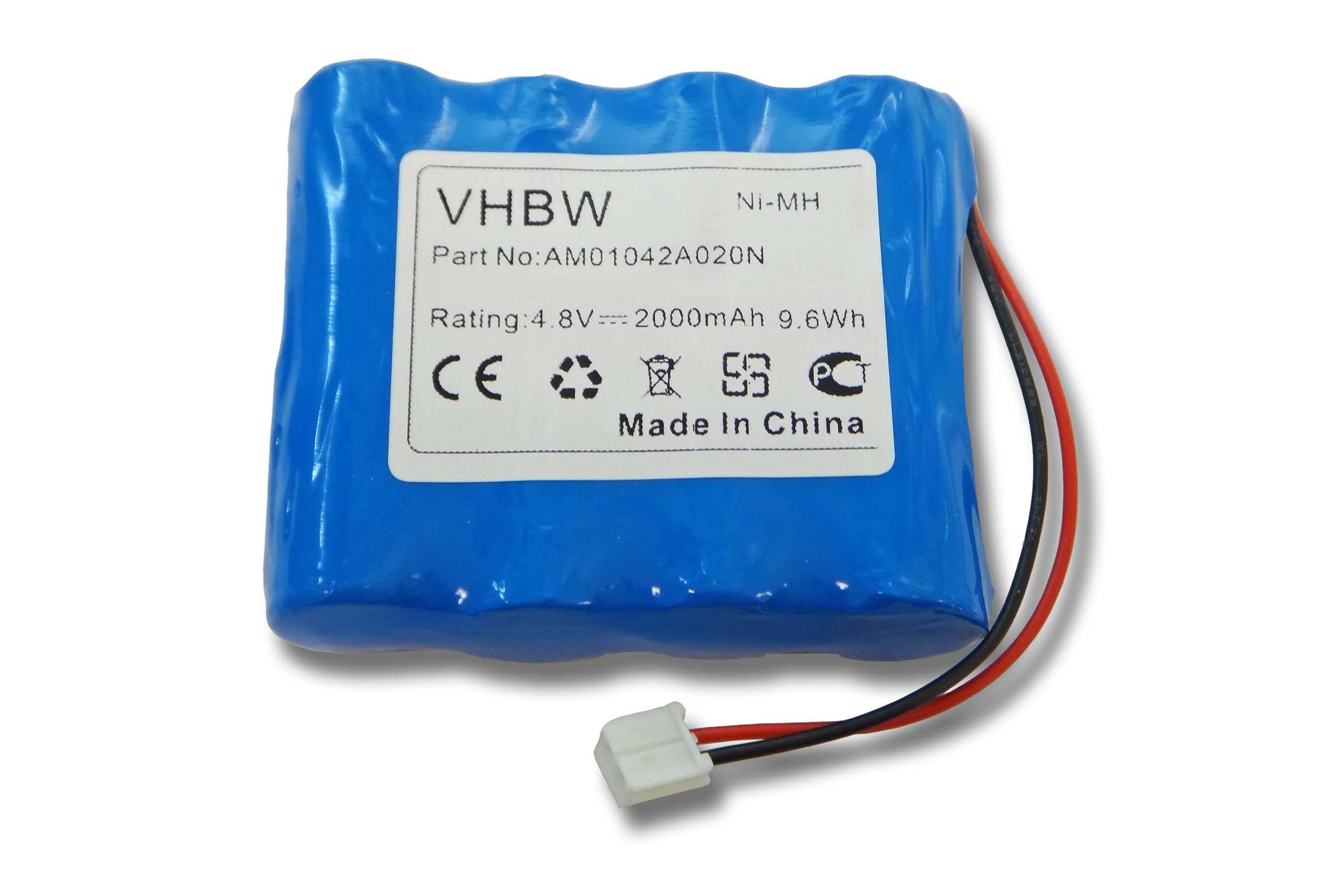 vhbw NiMH Akku 2000mAh (4.8V) kompatibel mit Babyfon Philips Babyfon SBC-SC463, SBC-SC465, SBC-SC467, SBC-SC469, SBC-EB4880, SBC-EB4880 E2005