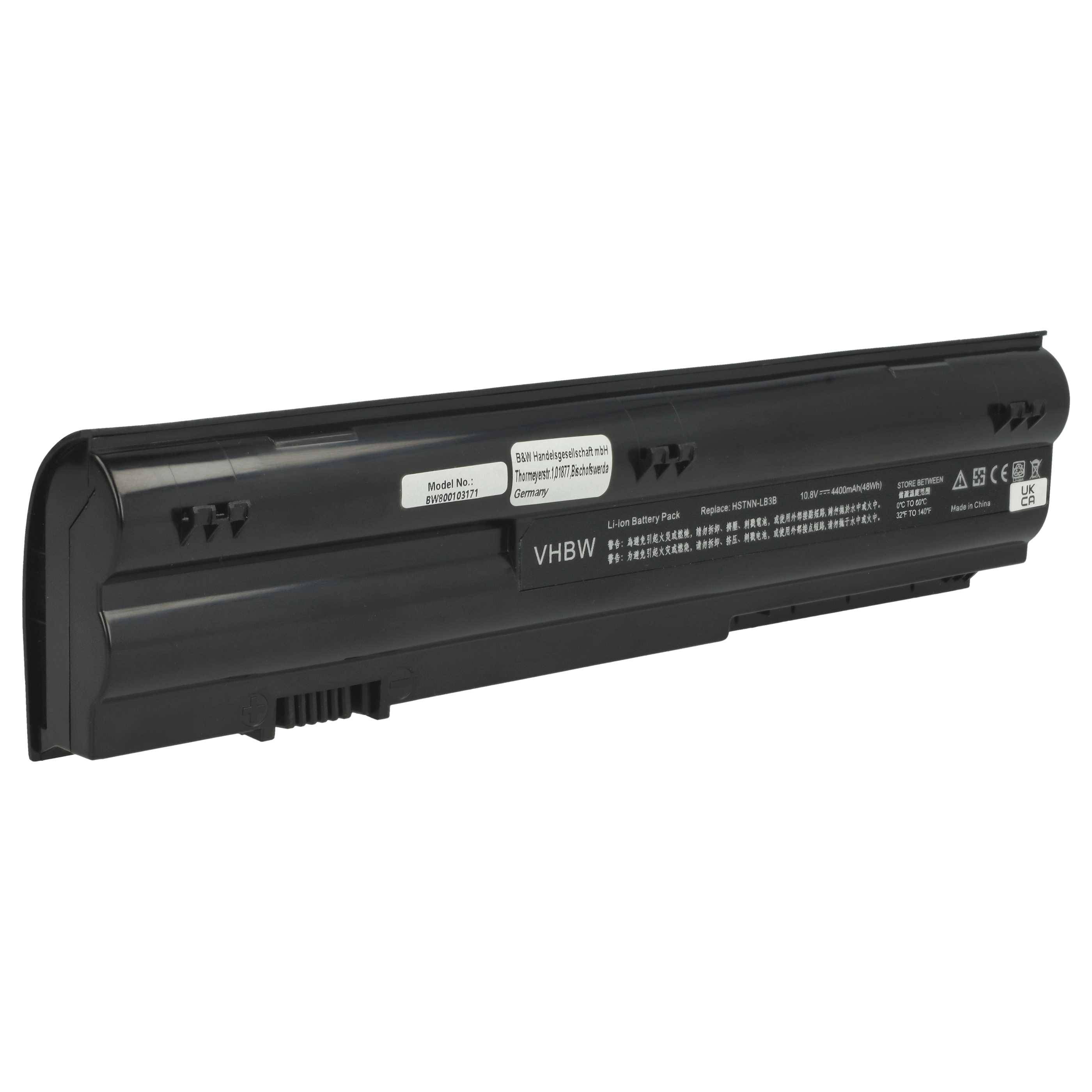 vhbw Akku Ersatz für HP MT06, MTO3, MTO6, HSTNN-LB3B, HSTNN-YB3A, HSTNN-YB3B, MT03 für Notebook (4400 mAh, 11,1 V, Li-Ion)