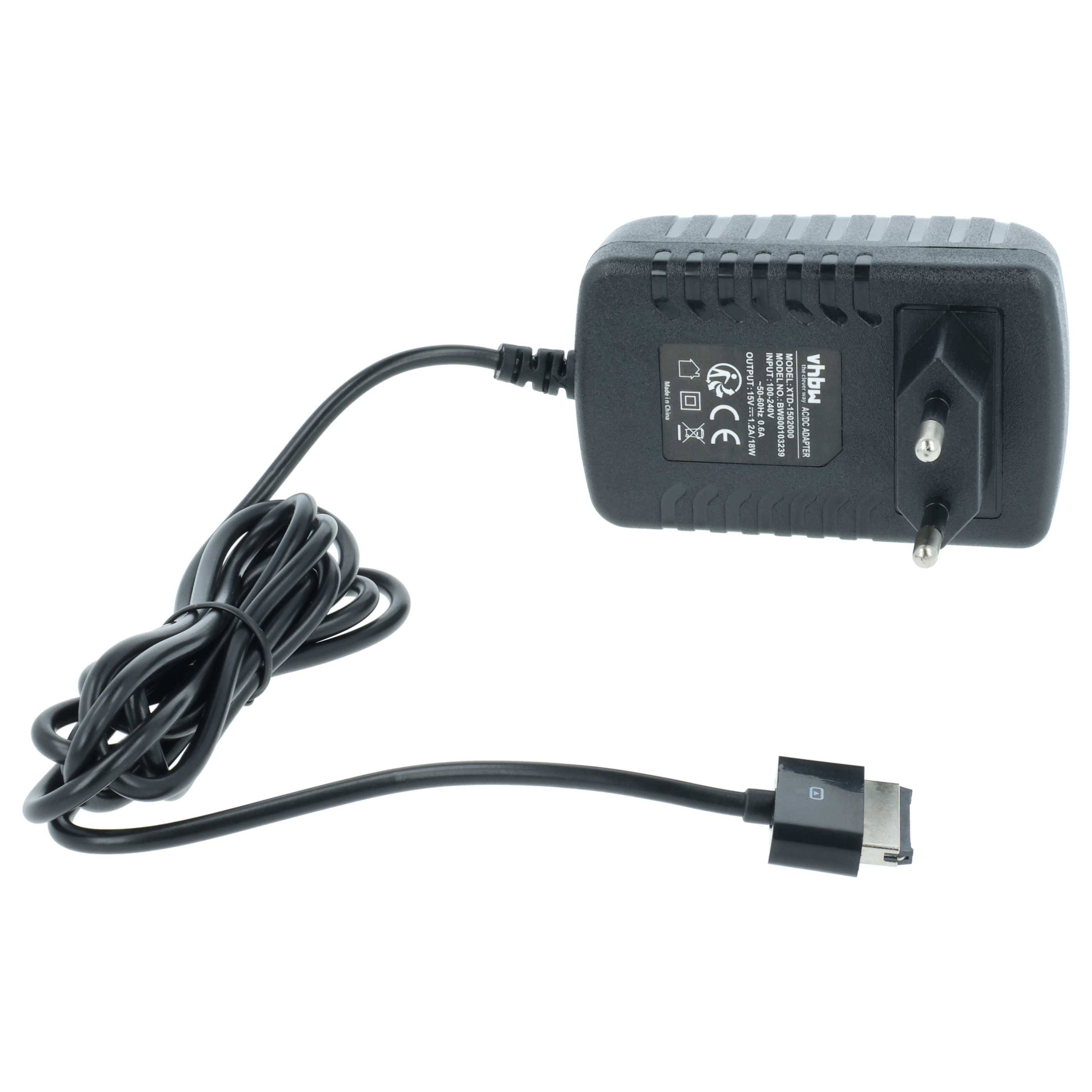 vhbw Ladegerät Netzteil kompatibel mit Asus EEE Pad Transformer TF101, TF201, TF700, TF700T, TF300, Slider SL101, Prime TF201, TF101G, TF300T