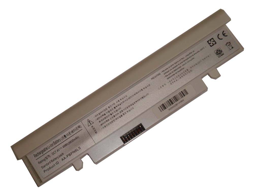 vhbw Akku kompatibel mit Samsung NC110, NP-NC210, NC210, NP-NC110 Notebook (6600 mAh, 7,4 V, Li-Ion)