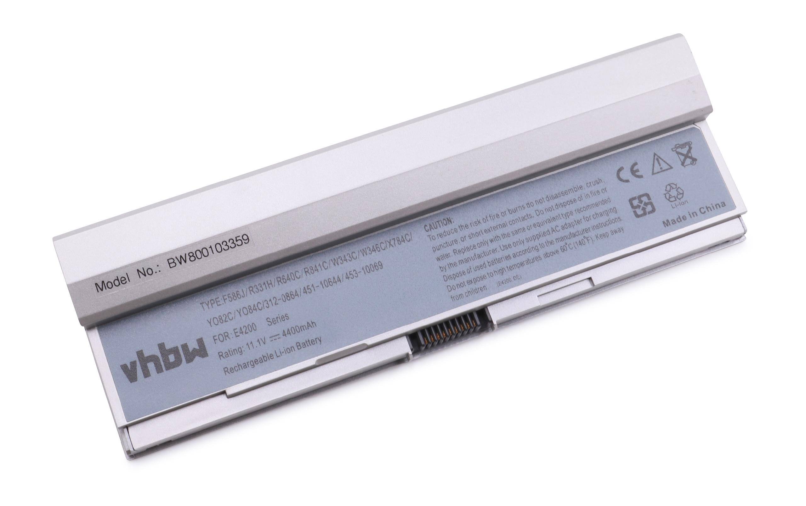 vhbw Akku Ersatz für Dell X784C, Y082C, Y084C, Y085C für Notebook (4400mAh, 11,1V, Li-Ion)