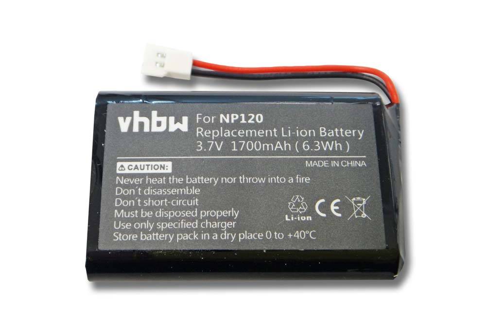 vhbw Akku kompatibel mit Mirrow 3 Freisprecheinrichtung Konferenztelefon (1700 mAh, 3,7 V, Li-Ion)