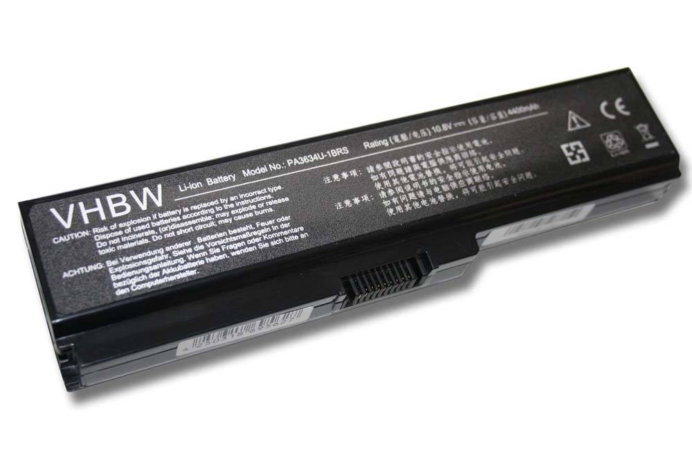vhbw Akku kompatibel mit Toshiba Portege M800, M801, M802, M803, M805, M806, M807, M808 Laptop Notebook - (Li-Ion, 4400mAh, 10.8V, 47.52Wh, schwarz)