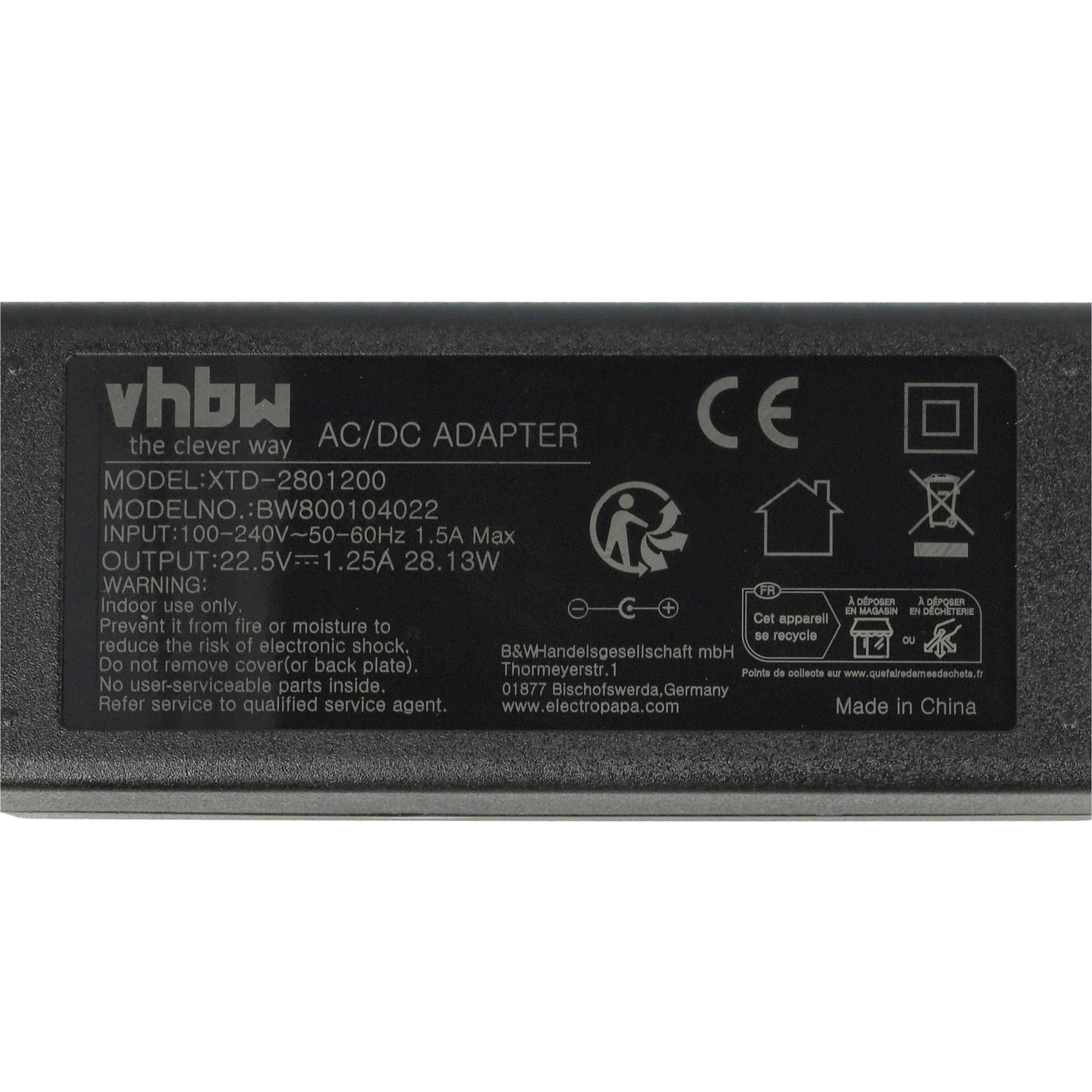 vhbw Ladegerät kompatibel mit iRobot Roomba 4110 | 4105, 4100, 4000, 410, 405, 400, 4150, 4130, 17062, 20914, 17063, 415 Saugroboter