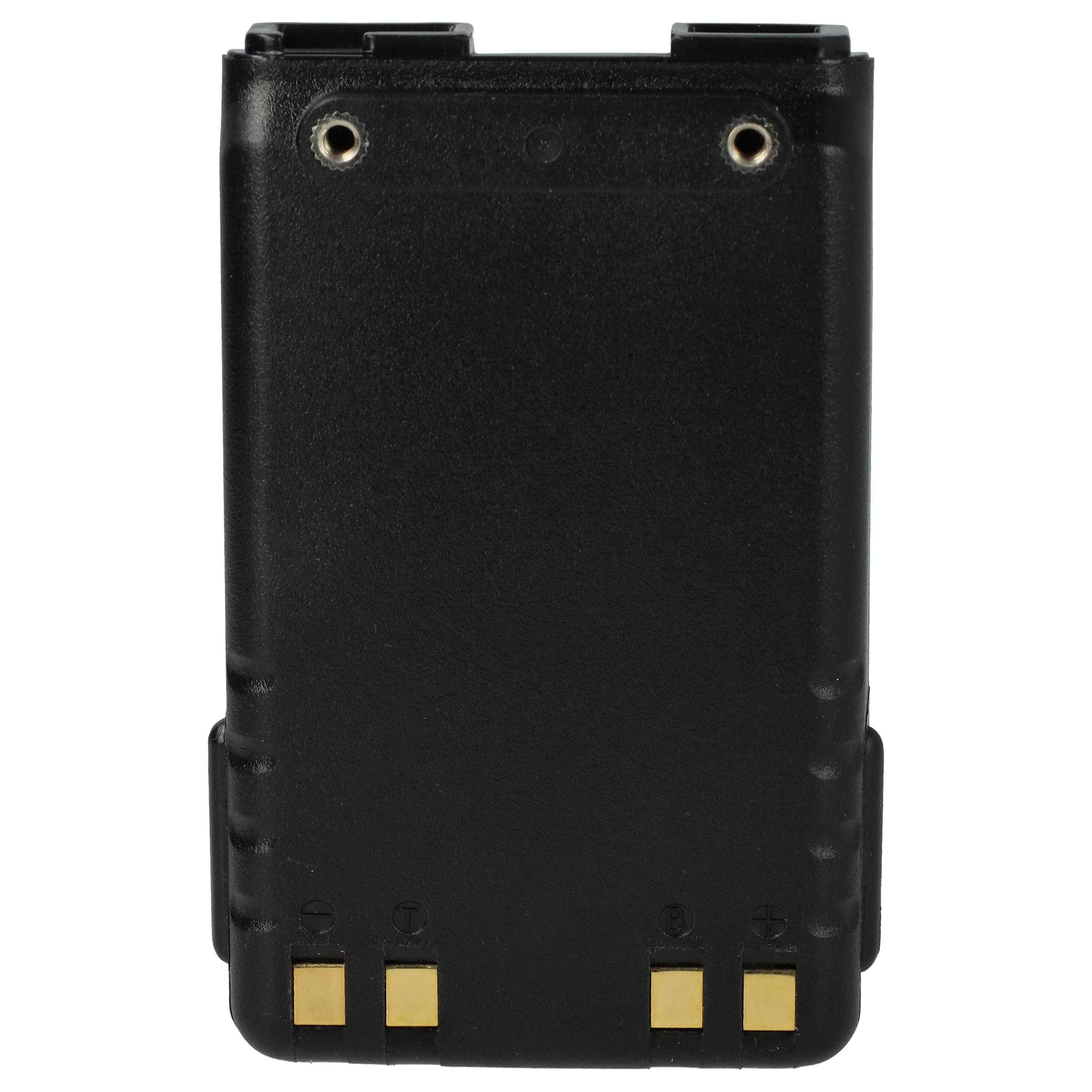 vhbw Akku Ersatz für Icom BJ-193, BP-227Li, BJ-265, BP-220 für Funkgerät, Walkie Talkie (1800 mAh, 7,4 V, Li-Ion) + Gürtelclip