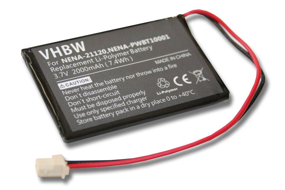 vhbw Akku Ersatz für Nexto NENA-21120, NENA-PWBT10001 für eBook Reader (2000 mAh, 3,7 V, Li-Polymer)