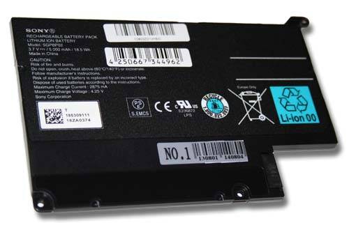 vhbw Li-Polymer Akku 5000mAh (3.7 V) kompatibel mit Tablet Notepad Sony Tablet S1, Sony Tablet S2, Sony SGPT111CN, Sony SGPT112CN Ersatz für