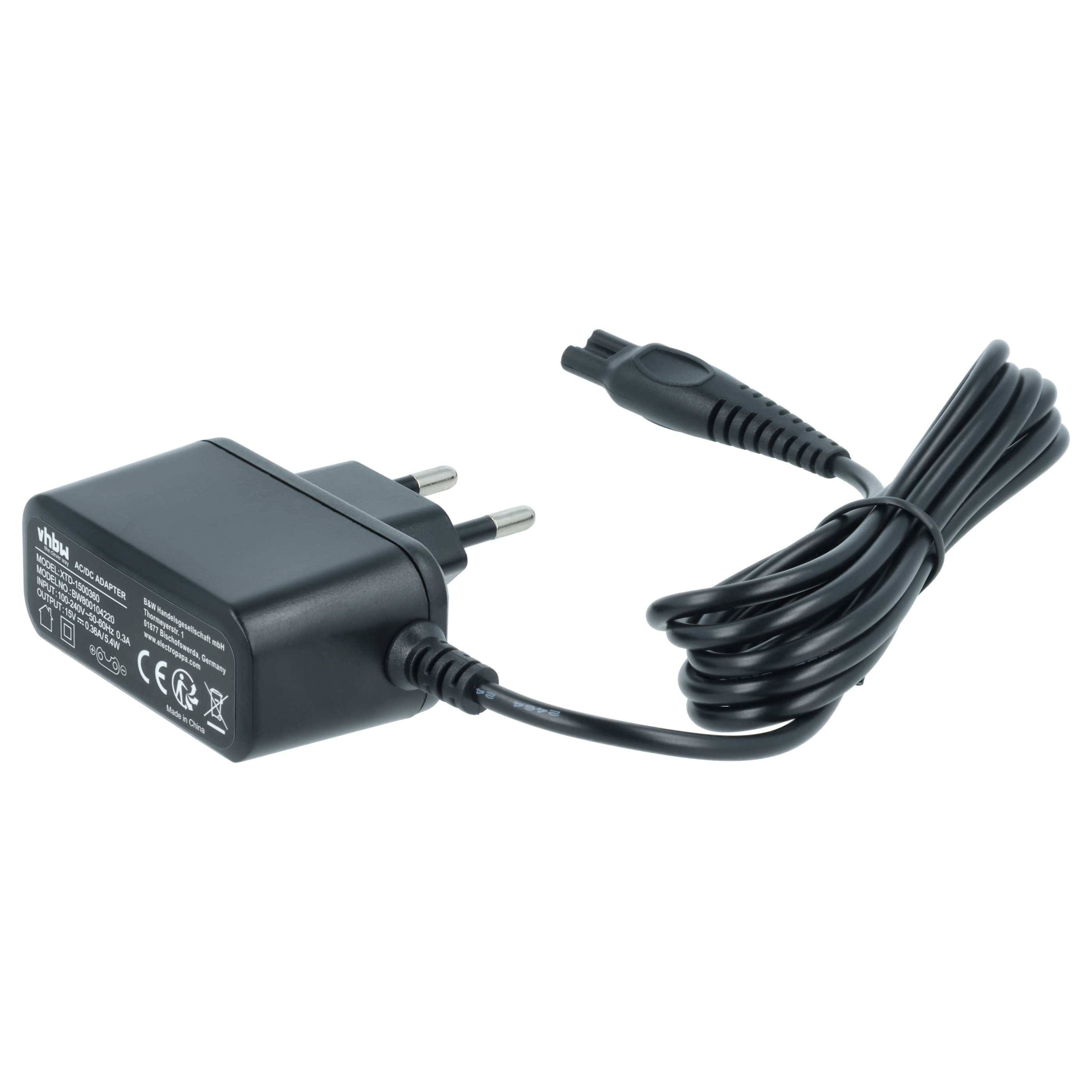 vhbw AC Netzteil kompatibel mit Philips HQ8, HQ9, HQ56, HQ8445, HQ8825, HQ8830, HQ8835 Ersatz für HQ8505, CRP136 Rasierer