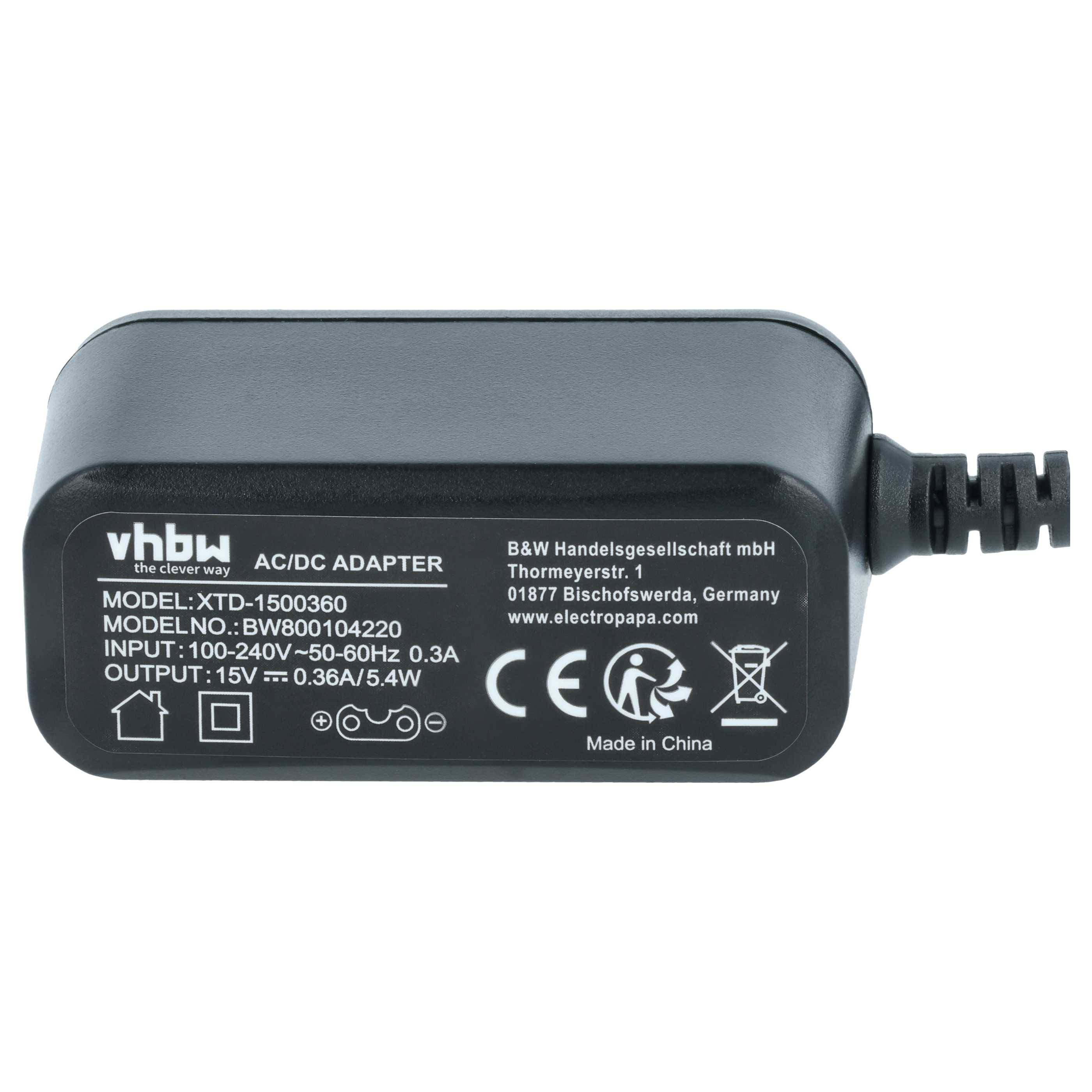 vhbw AC Netzteil kompatibel mit Philips HQ8, HQ9, HQ56, HQ8445, HQ8825, HQ8830, HQ8835 Ersatz für HQ8505, CRP136 Rasierer