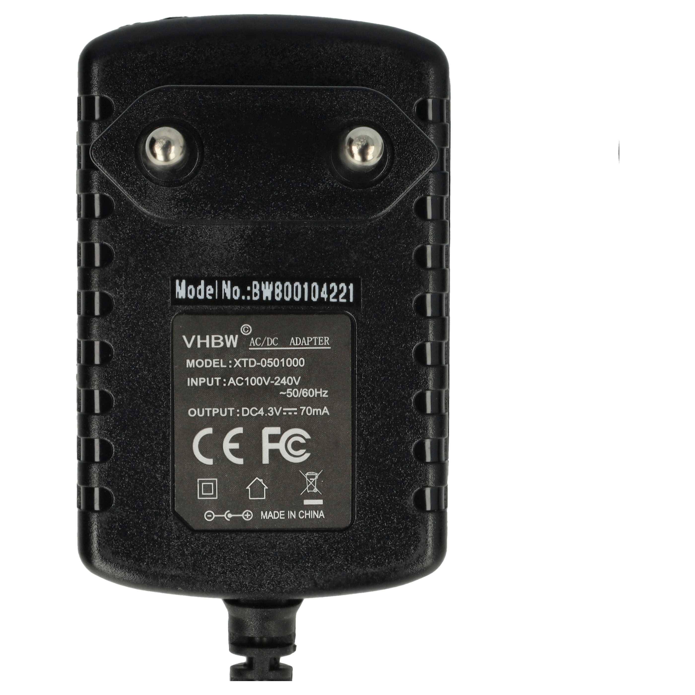 vhbw AC Netzteil kompatibel mit Philips Bikini Perfect HP6373, HP6373/00 Rasierer