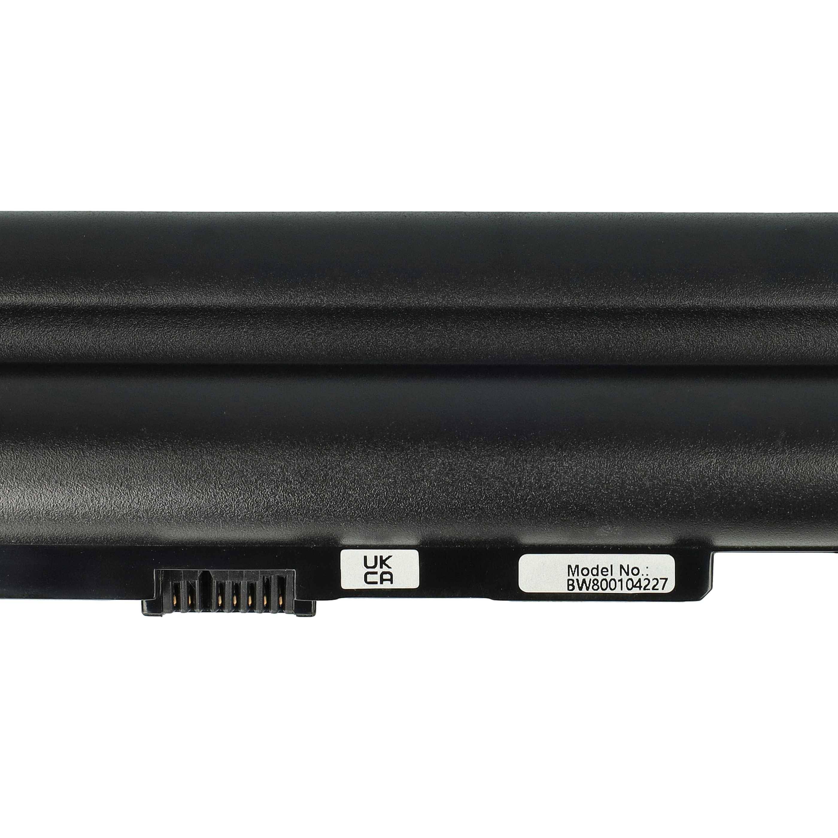 vhbw Akku kompatibel mit Lenovo IdeaPad S10-2 20027, S10-2 2957, S10-2 Notebook (6600 mAh, 11,1 V, Li-Ion) schwarz