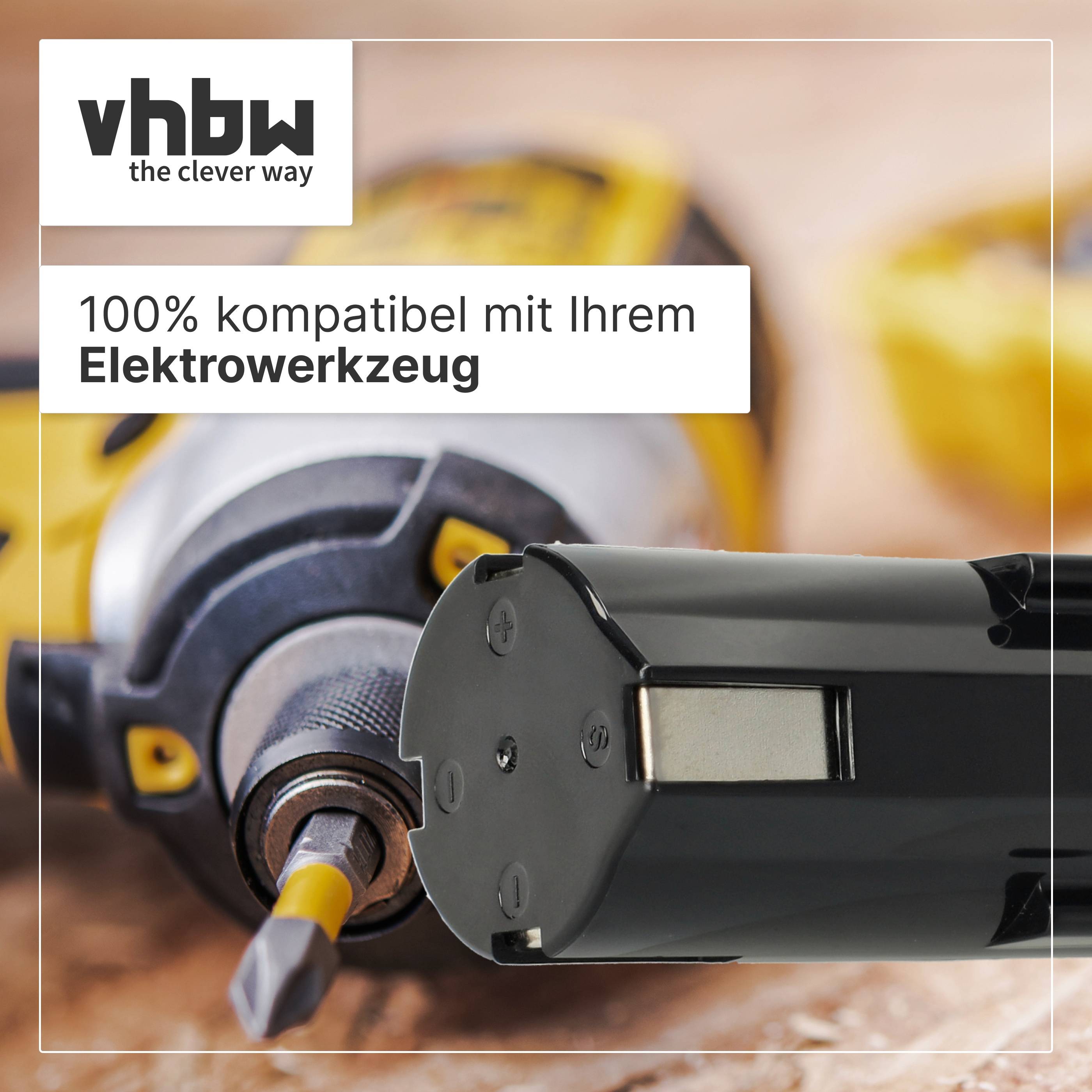 vhbw Akku kompatibel mit Panasonic EY6220DR, EY9021, EY9021B, EY903, EZ1320, EZ502, EZ502 2, EZ502-2, EZ503, EZ581, EZ902, EY6220B, EY6220D