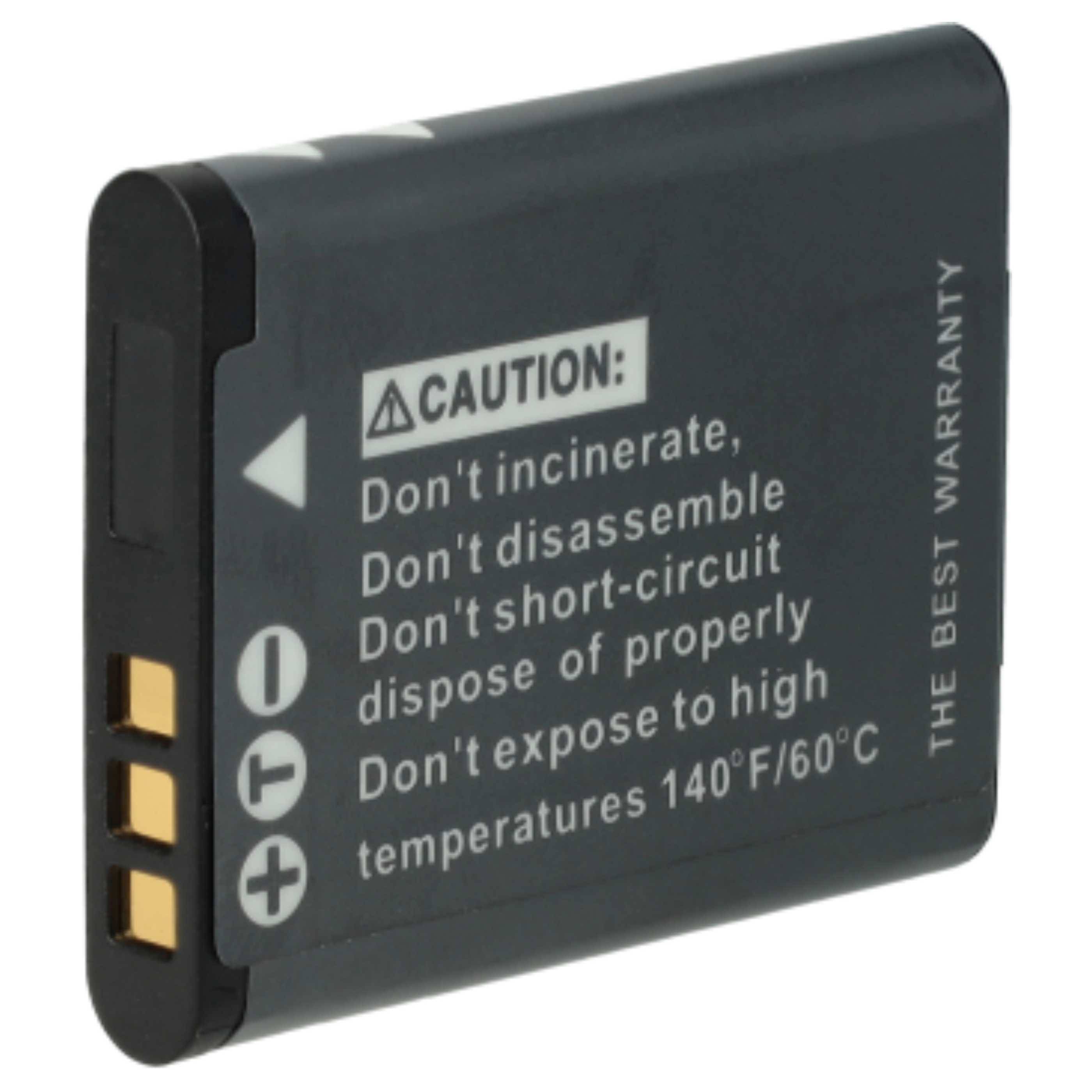 vhbw 3x Akku kompatibel mit Sanyo Xacti VPC-CG20, VPC-CG100, VPC-CG21, VPC-CG11, VPC-CS1, VPC-CA100 Kamera (500 mAh, 3,6 V, Li-Ion)