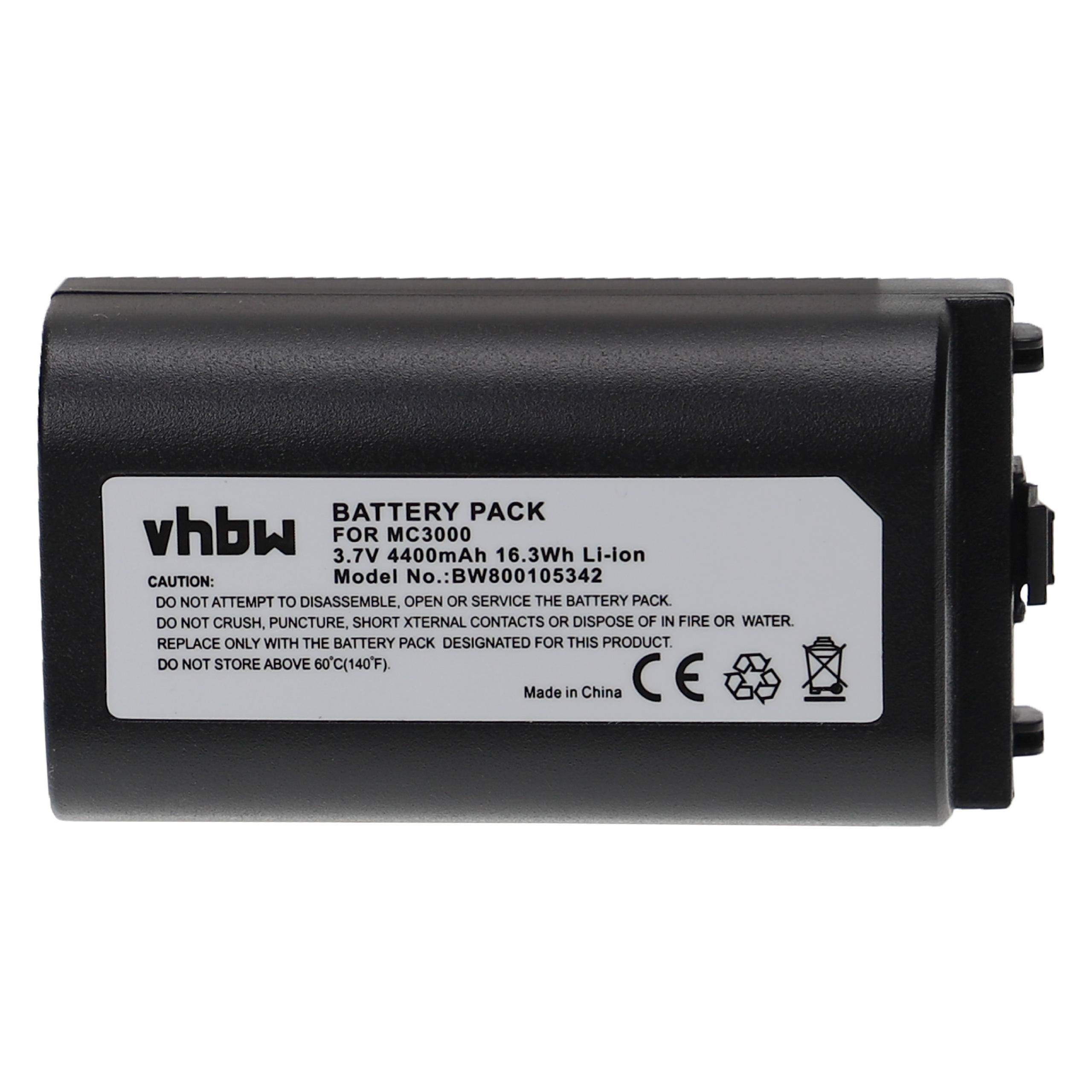 vhbw Akku Ersatz für Symbol BTRY-MC30KAB0E, BTRYMC30KABOE, BTRYMC30KAB0E für Barcodescanner POS (4400 mAh, 3,7 V, Li-Ion)
