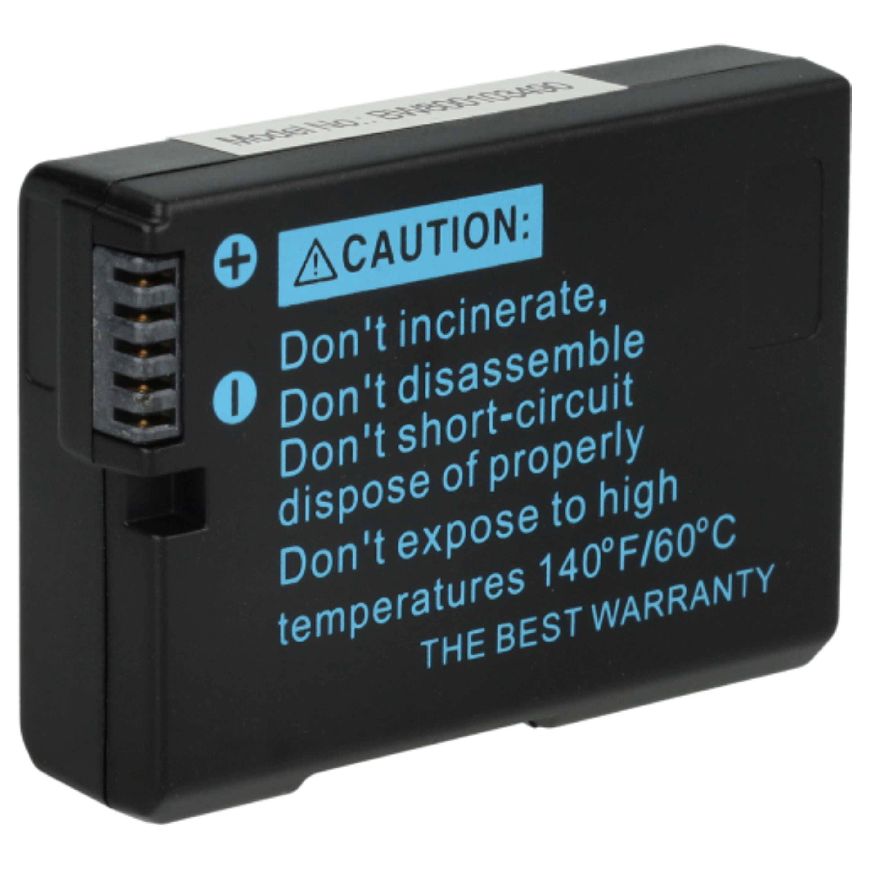 vhbw 3x Akku kompatibel mit Nikon D5300, D5500, D5600 Kamera (950 mAh, 7,2 V, Li-Ion), Infochip