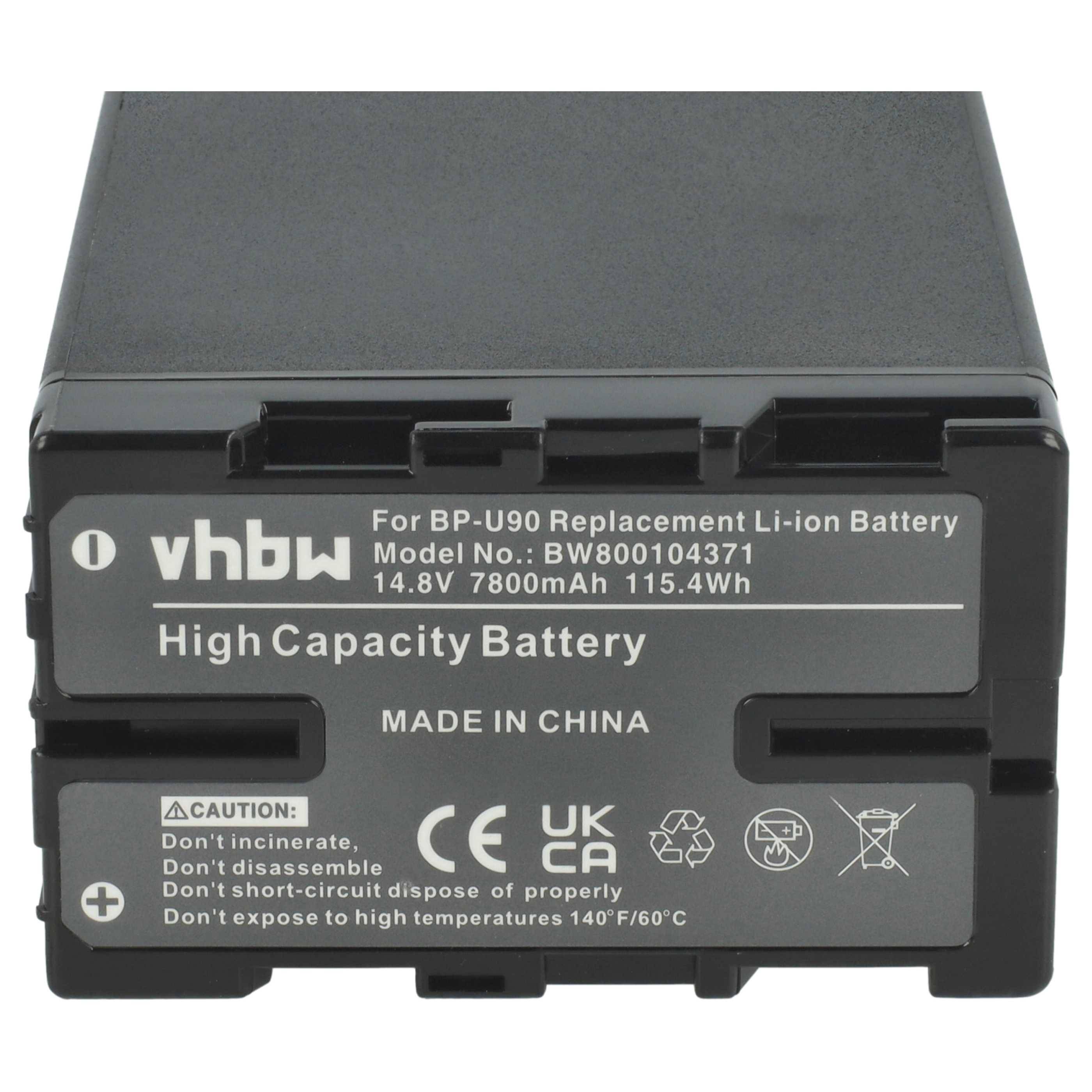 Batterie mit Etikett „High Capacity Battery