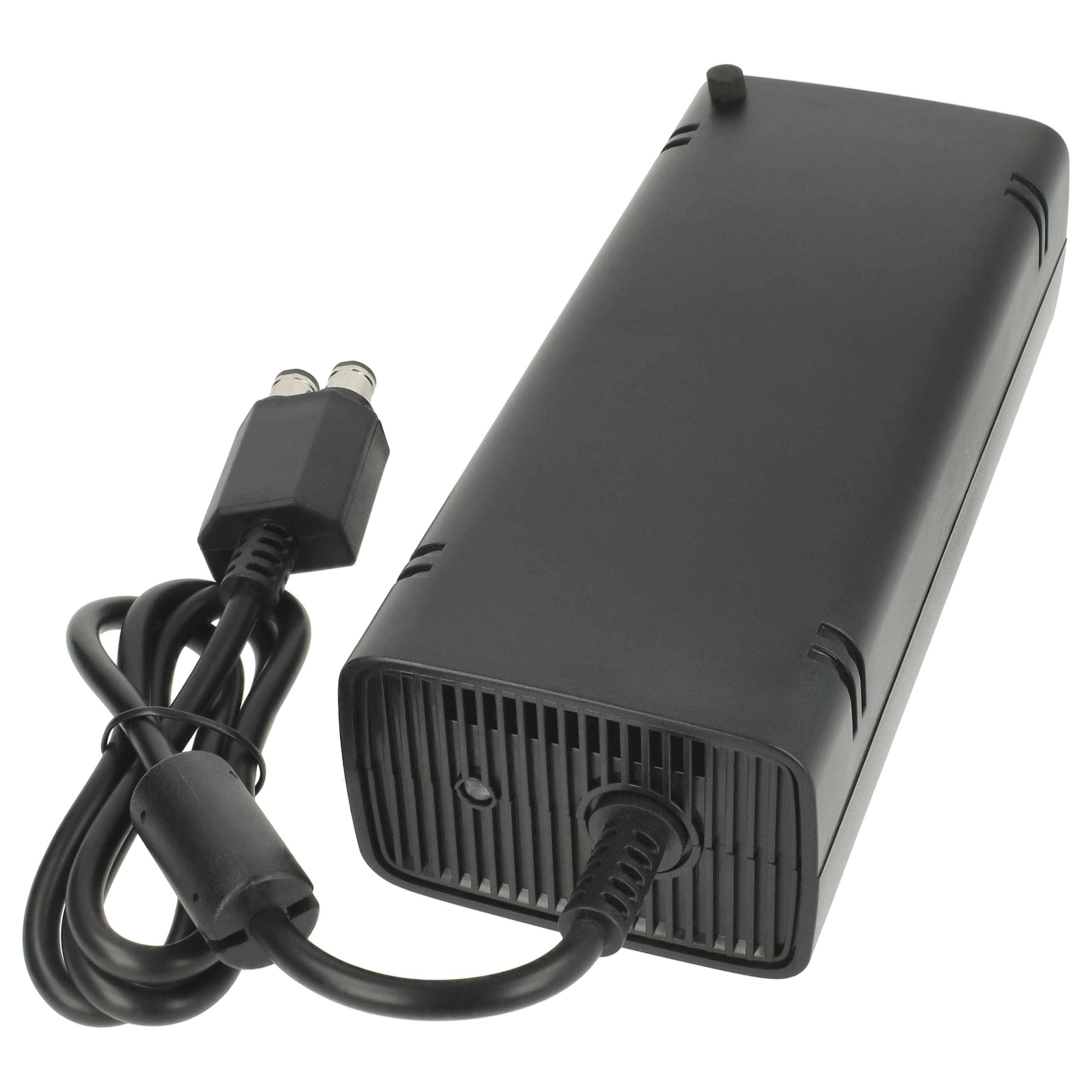 vhbw Netzteil Ladekabel kompatibel mit Microsoft Xbox 360 Slim | Ersatz für DE-X360-3206 (220V, 130W, 12V/10.83A)