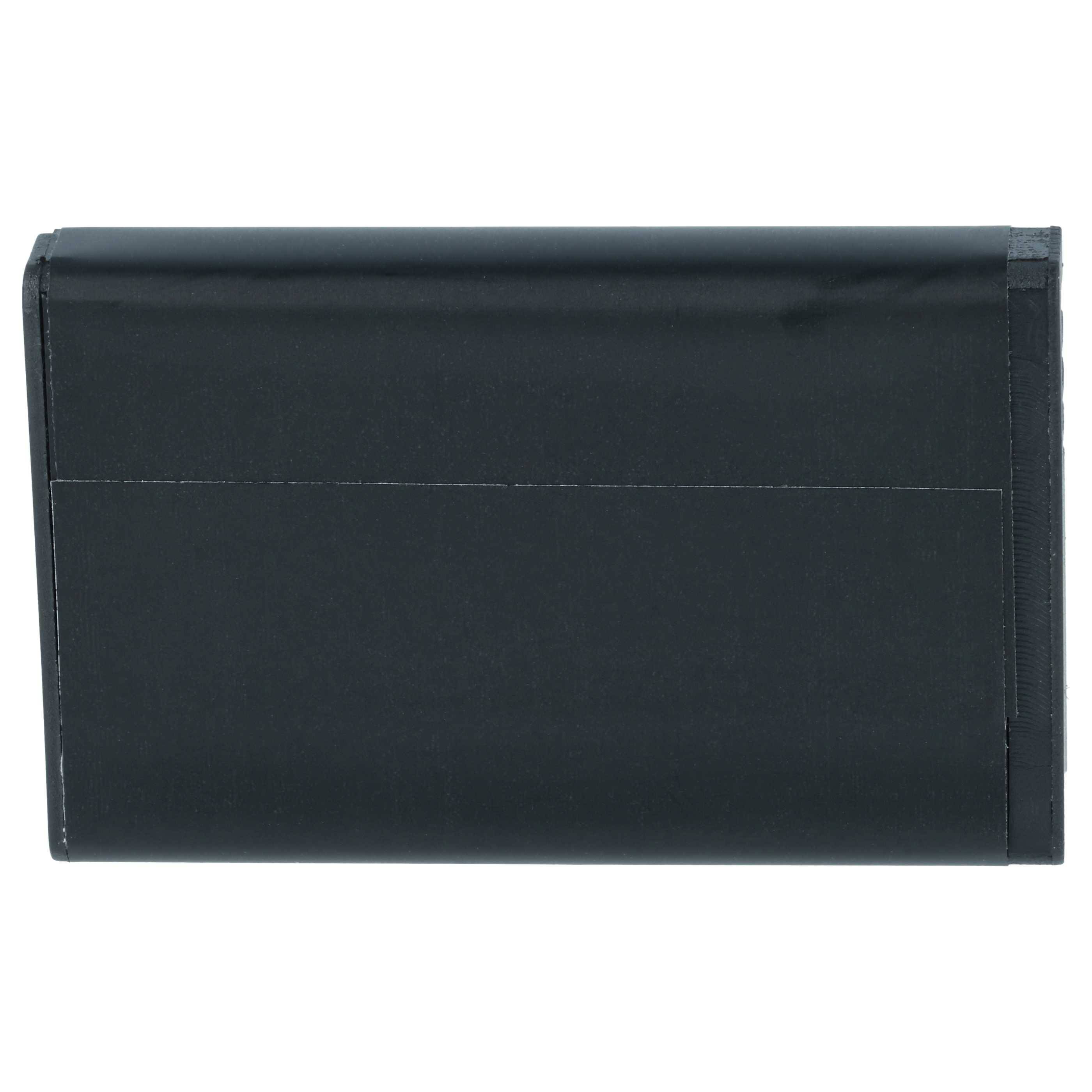 Ein schwarzes, rechteckiges Portemonnaie mit minimalistischem Design, geschlossen dargestellt.