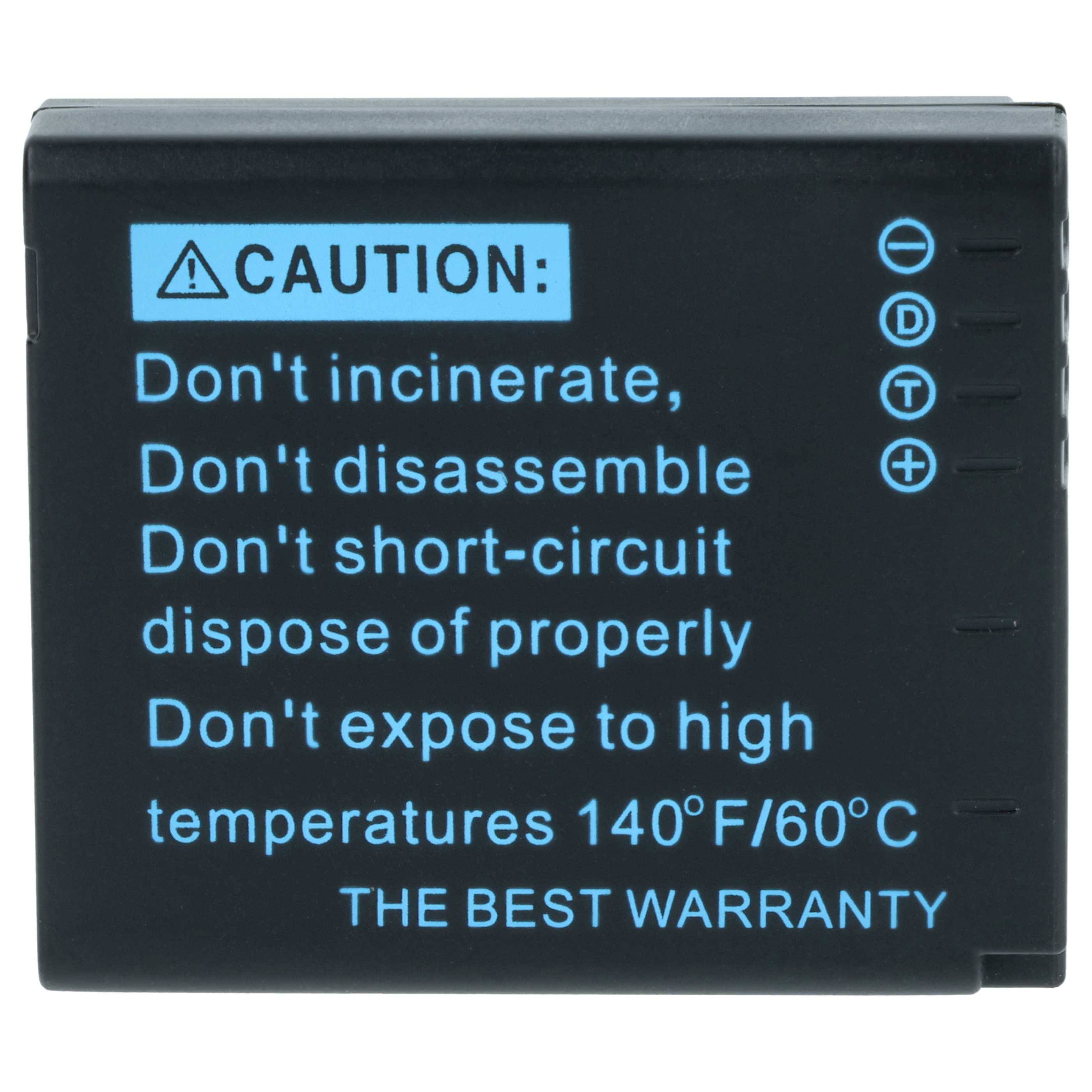 vhbw 2x Akku Ersatz für Leica BP-DC10E, BP-DC10 für Kamera (1000 mAh, 3,6 V, Li-Ion), Infochip