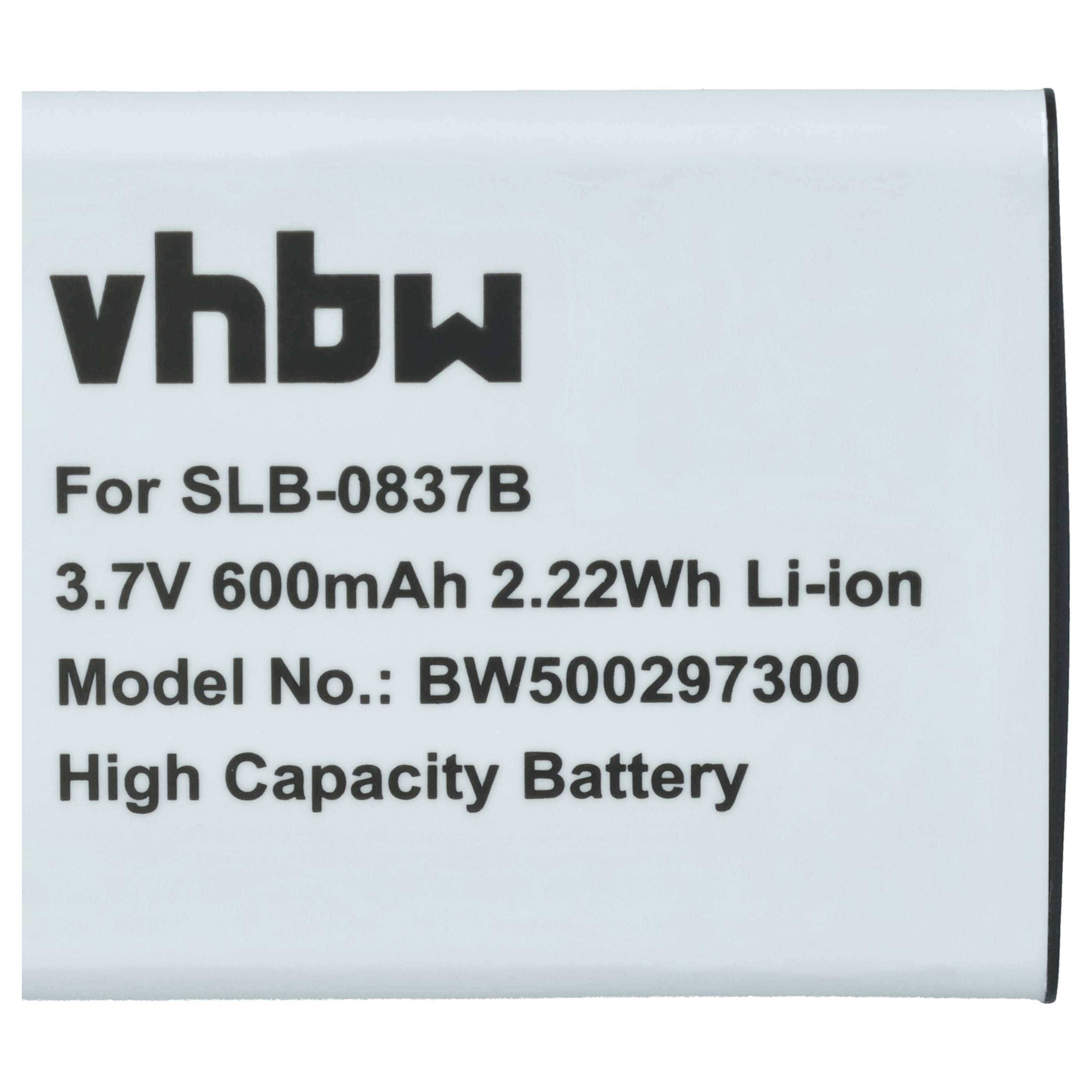 Eine Nahaufnahme einer Batterie mit „vhbw