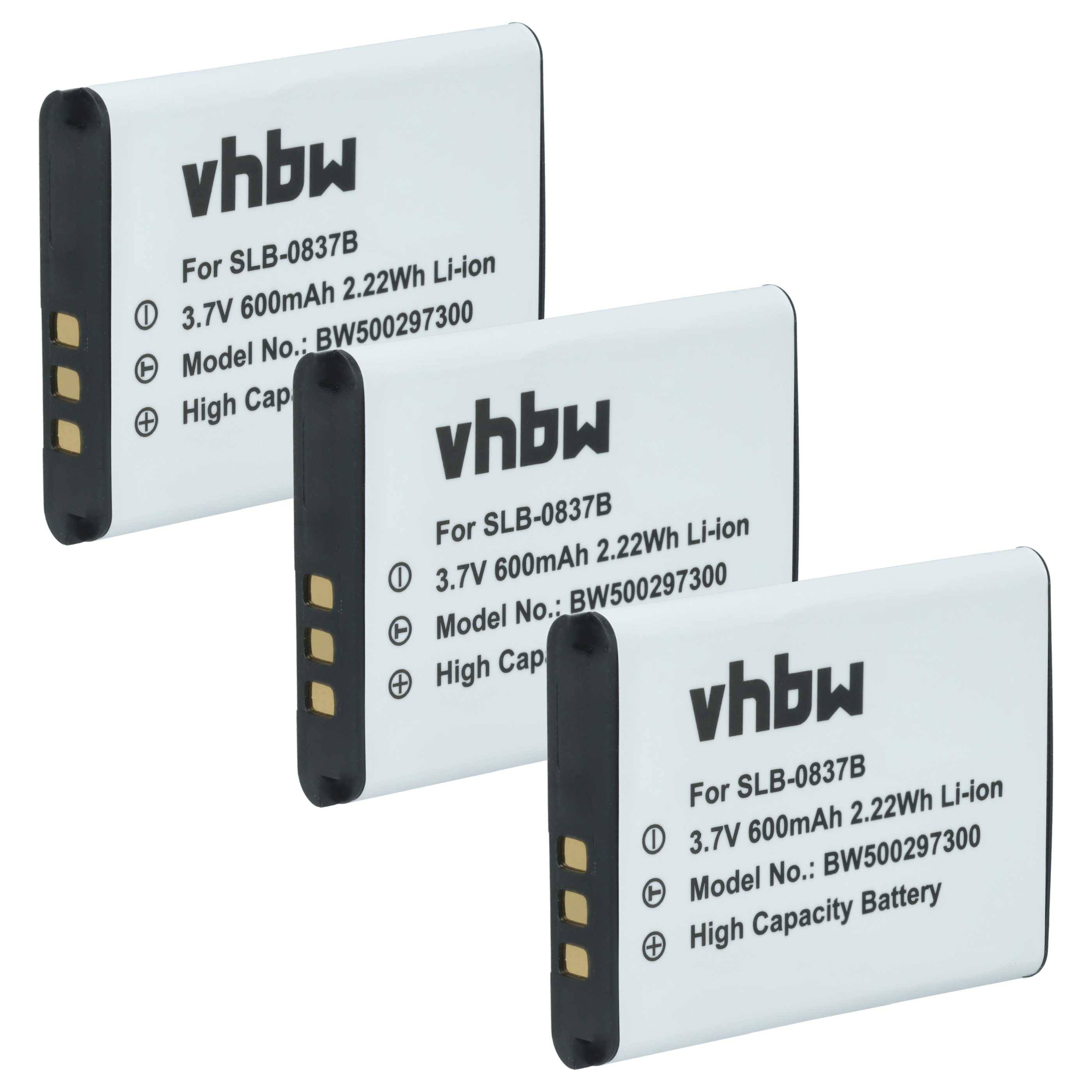 Ein Lithium-Ionen-Akku-Pack mit der Bezeichnung VHBW mit Sicherheitswarnungen und Spezifikationen wie 11,1V und 4400mAh Kapazität.