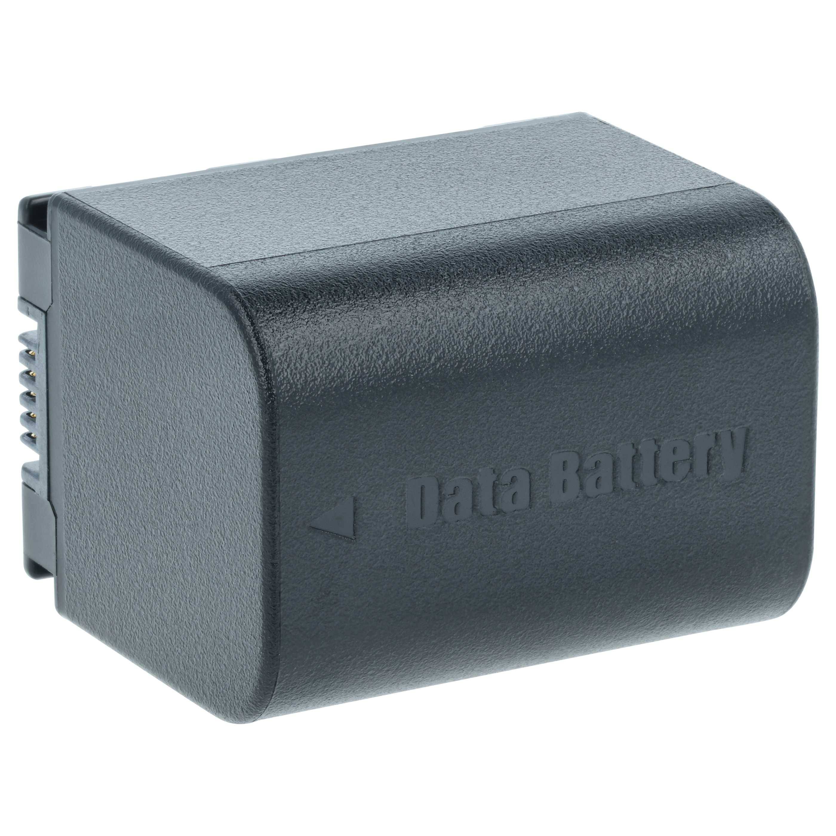 Eine schwarze, rechteckige Batterie mit der Aufschrift 