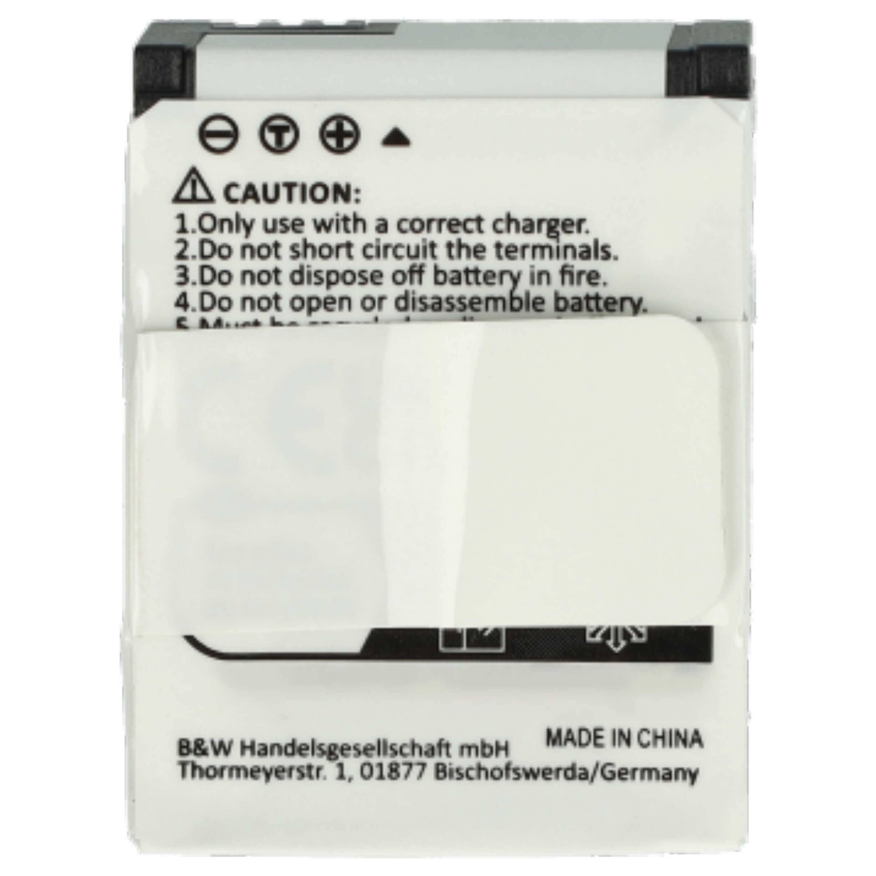 vhbw 3x Akku Ersatz für GoPro AHDBT-201, 1ICP7/26/33-2, 601-00724-00ACHDHN-301 für Videokamera Camcorder (1180 mAh, 3,7 V, Li-Polymer)
