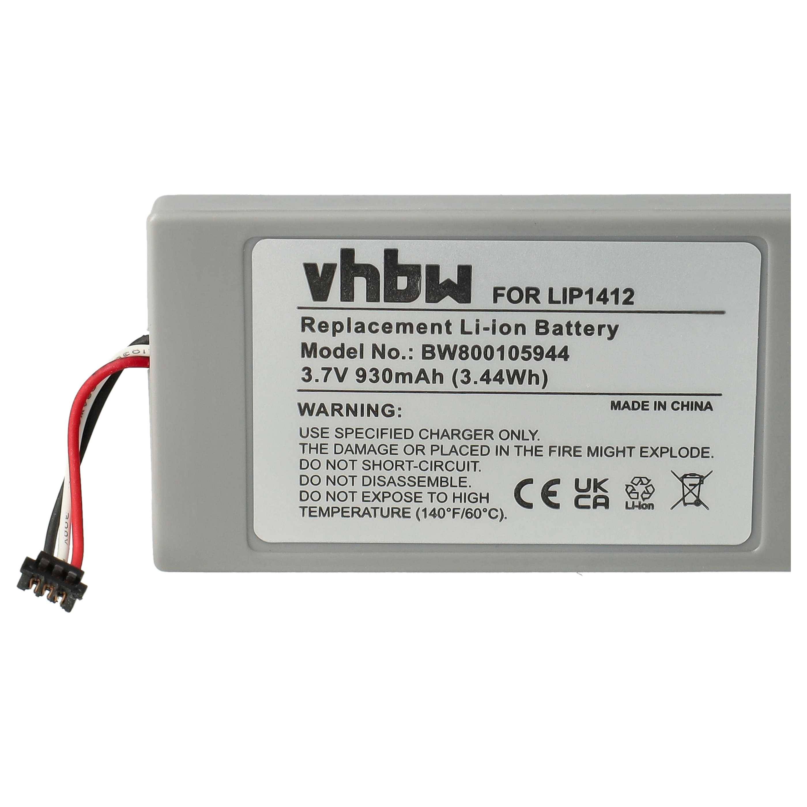 vhbw Akku kompatibel mit Sony PSP GO, N1000, N100, N1002, N1001, N1004, N1003, NA1006 Spielekonsole (930 mAh, 3,7 V, Li-Ion)