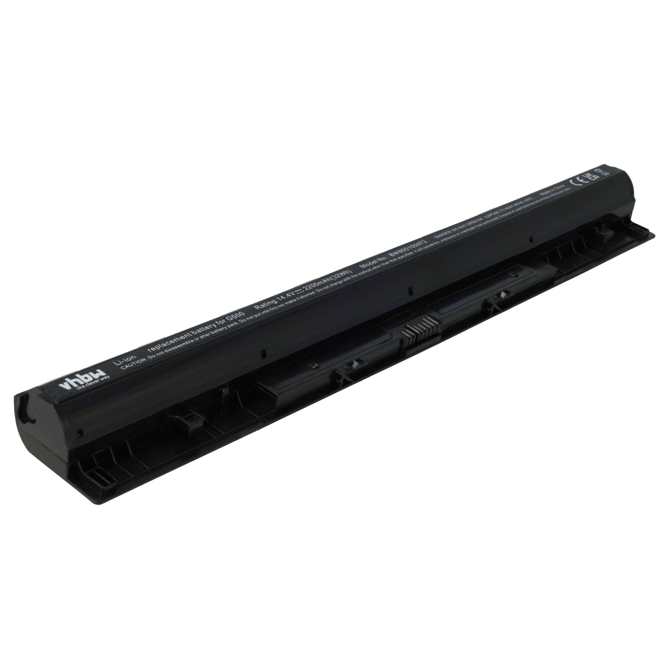 vhbw Akku Ersatz für Lenovo L12S4E01, SB10F22076, SB10F22078, L14C4A01, SB10D85345 für Notebook (2200 mAh, 14,4 V, Li-Ion)
