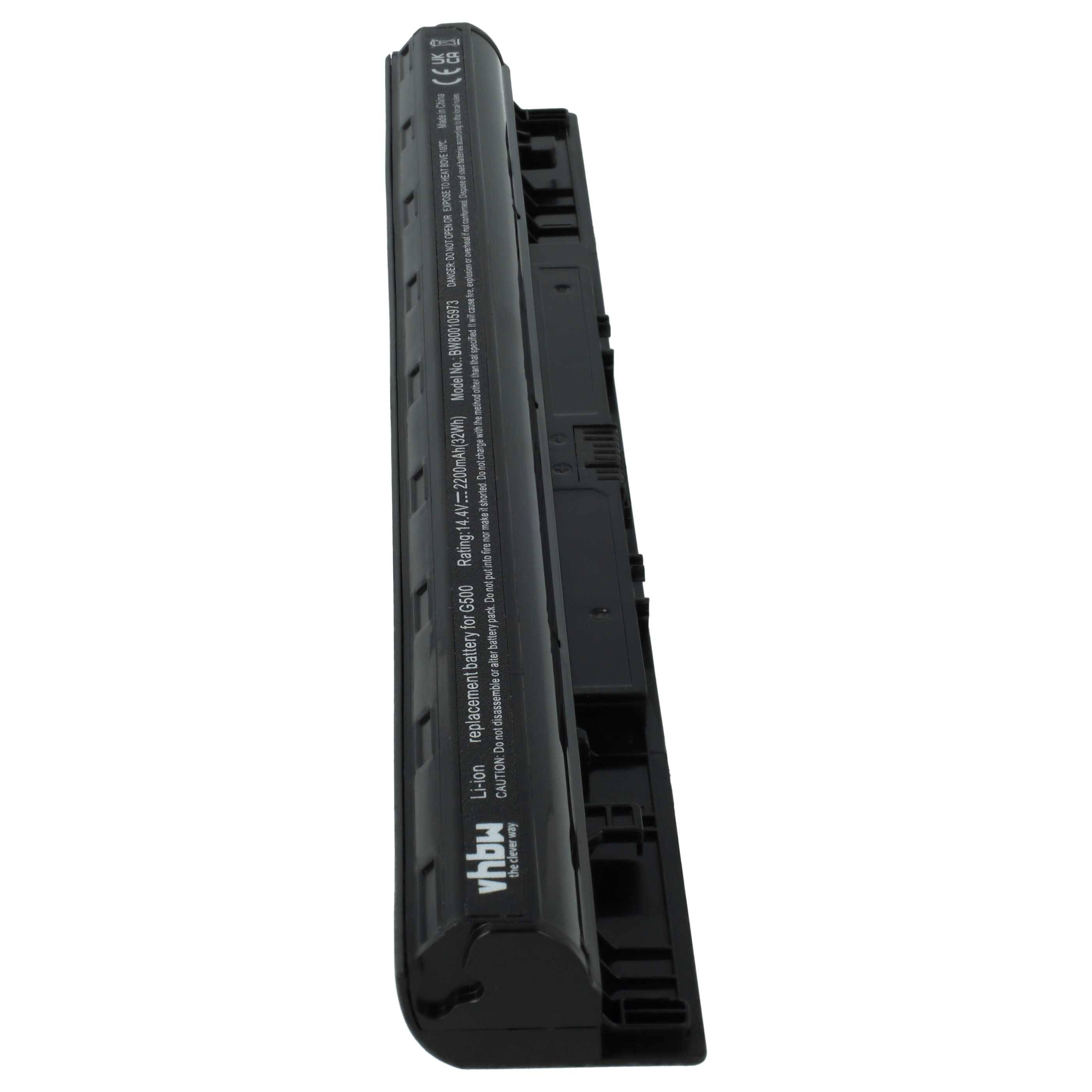 vhbw Akku kompatibel mit Lenovo Eraser G50-45, G50-70A, G50-70, G50-75, G50-70M, G50-30, G50 Notebook (2200 mAh, 14,4 V, Li-Ion)