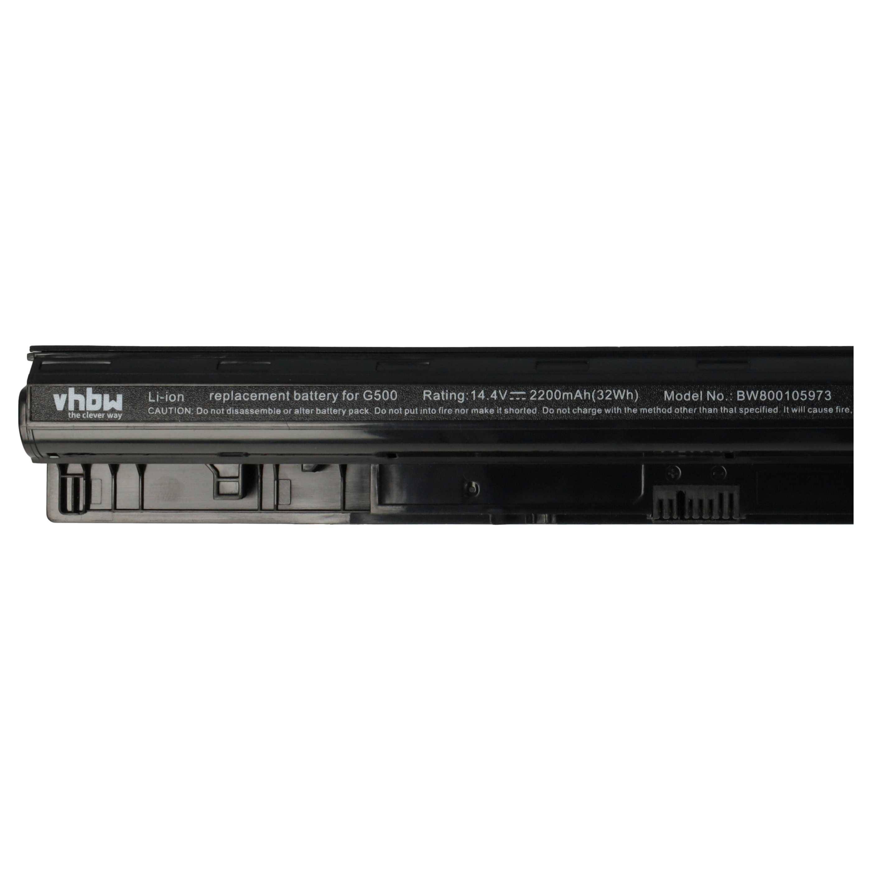 vhbw Akku kompatibel mit Lenovo Eraser G50-45, G50-70A, G50-70, G50-75, G50-70M, G50-30, G50 Notebook (2200 mAh, 14,4 V, Li-Ion)